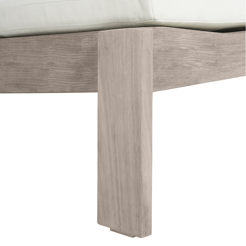 Ashland Teak Adirondack Outdoor Woven Ottoman