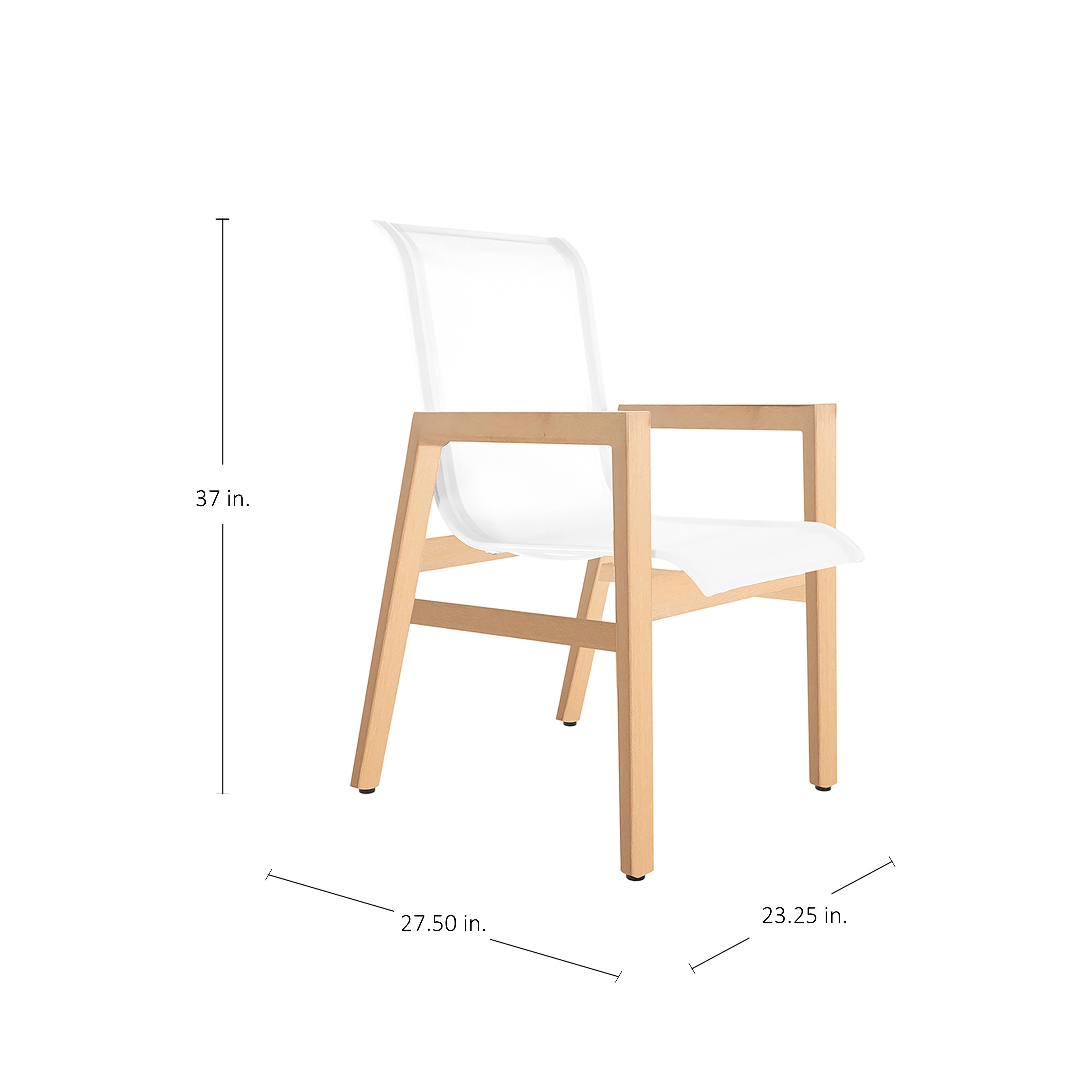 Seashore N-Dura Wood Outdoor Arm Chair