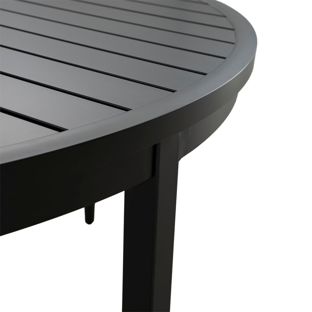 Brookings 60" Round Outdoor Slatted Dining Table