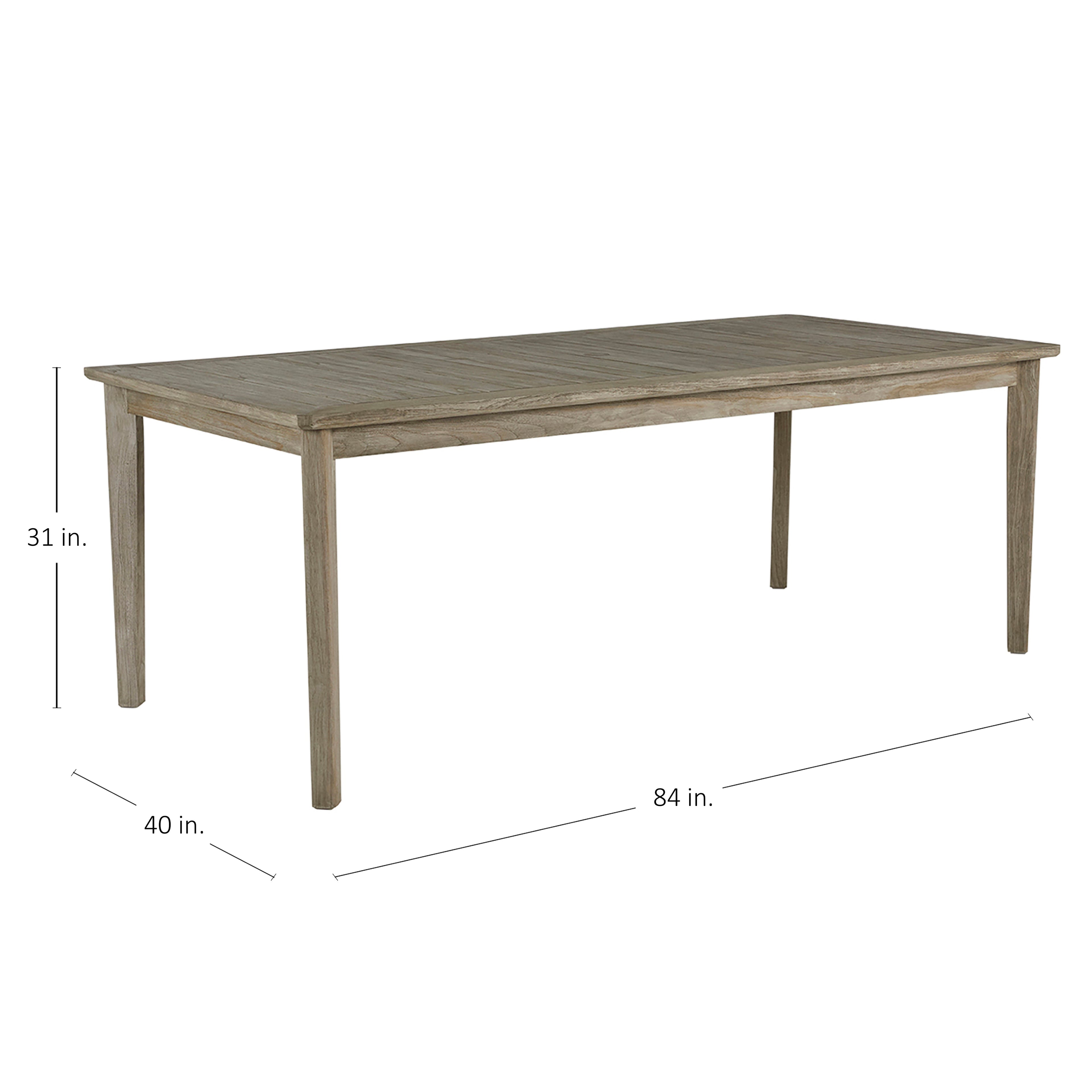 Woodlawn Rectangle Outdoor Slatted Dining Table