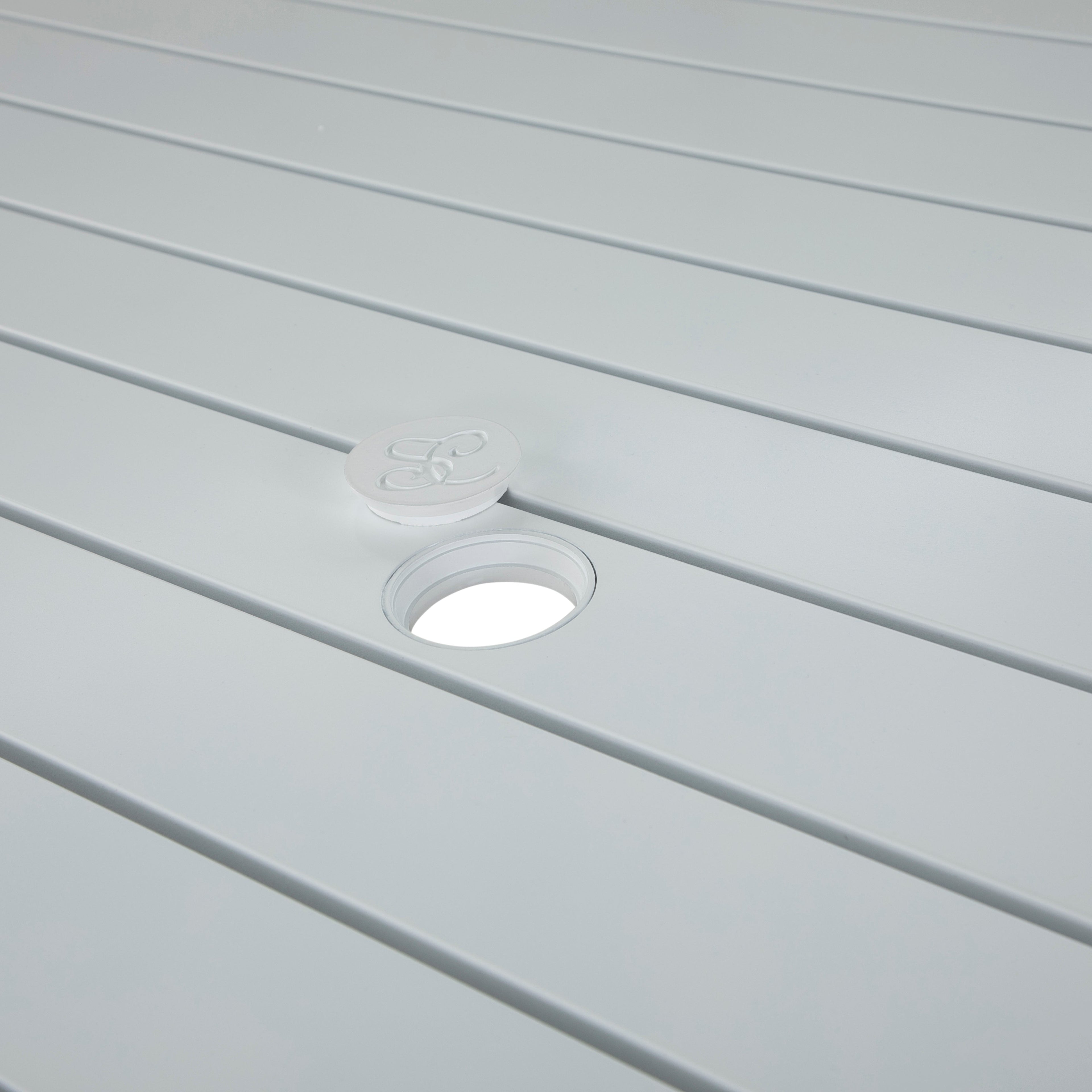 Brookings 60" Round Outdoor Slatted Dining Table
