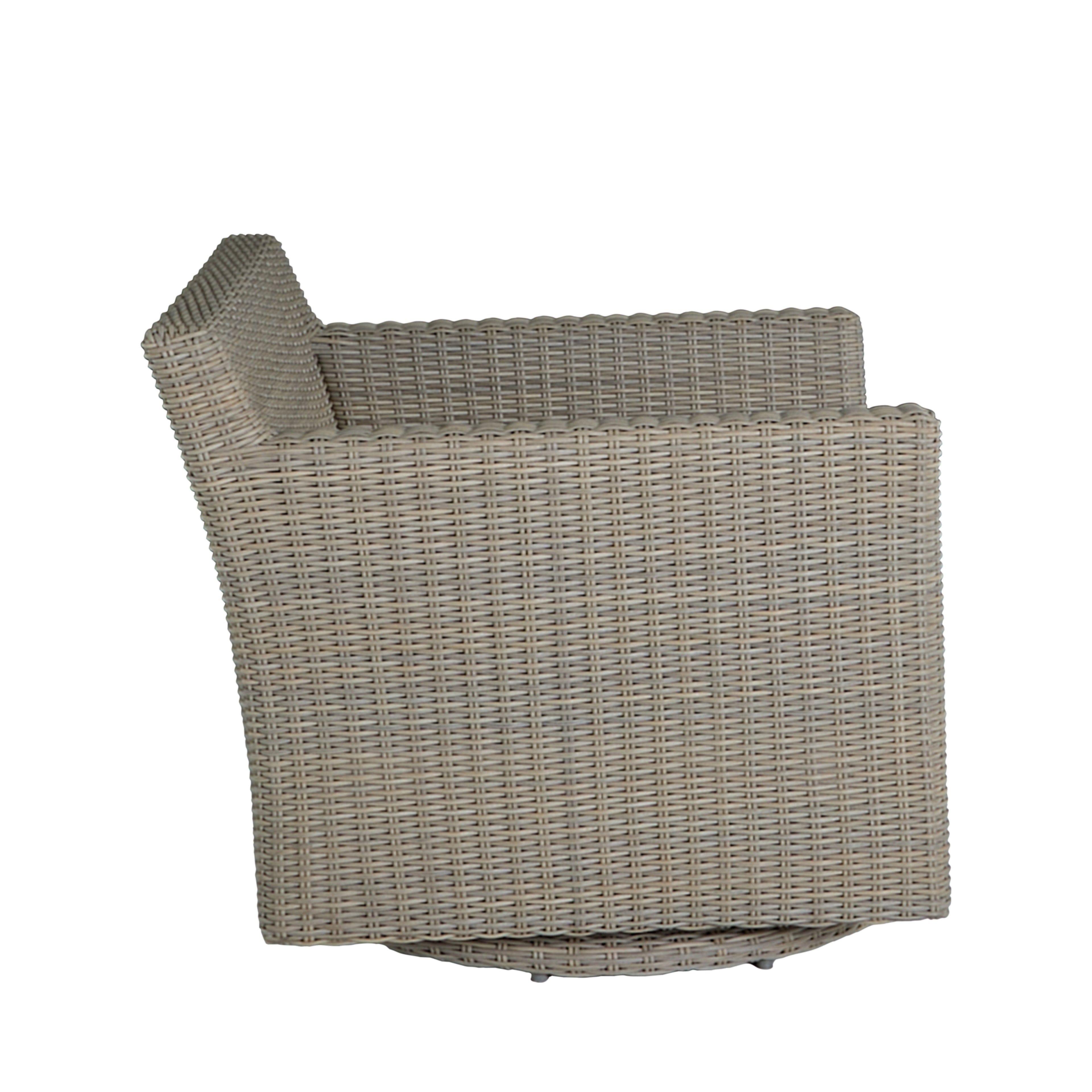 Club Woven Resin Wicker Swivel Glider Chair
