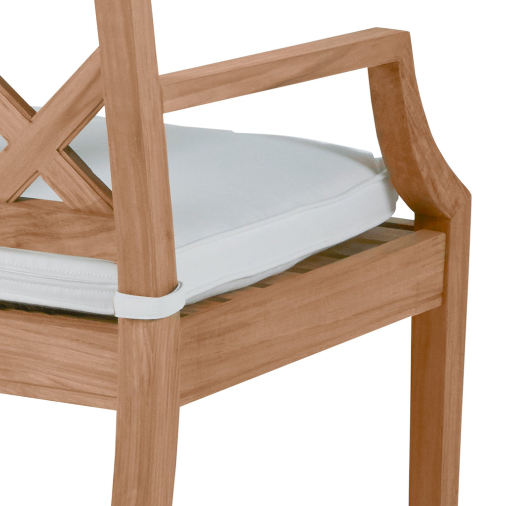 Haley Teak Outdoor Latticework Bench