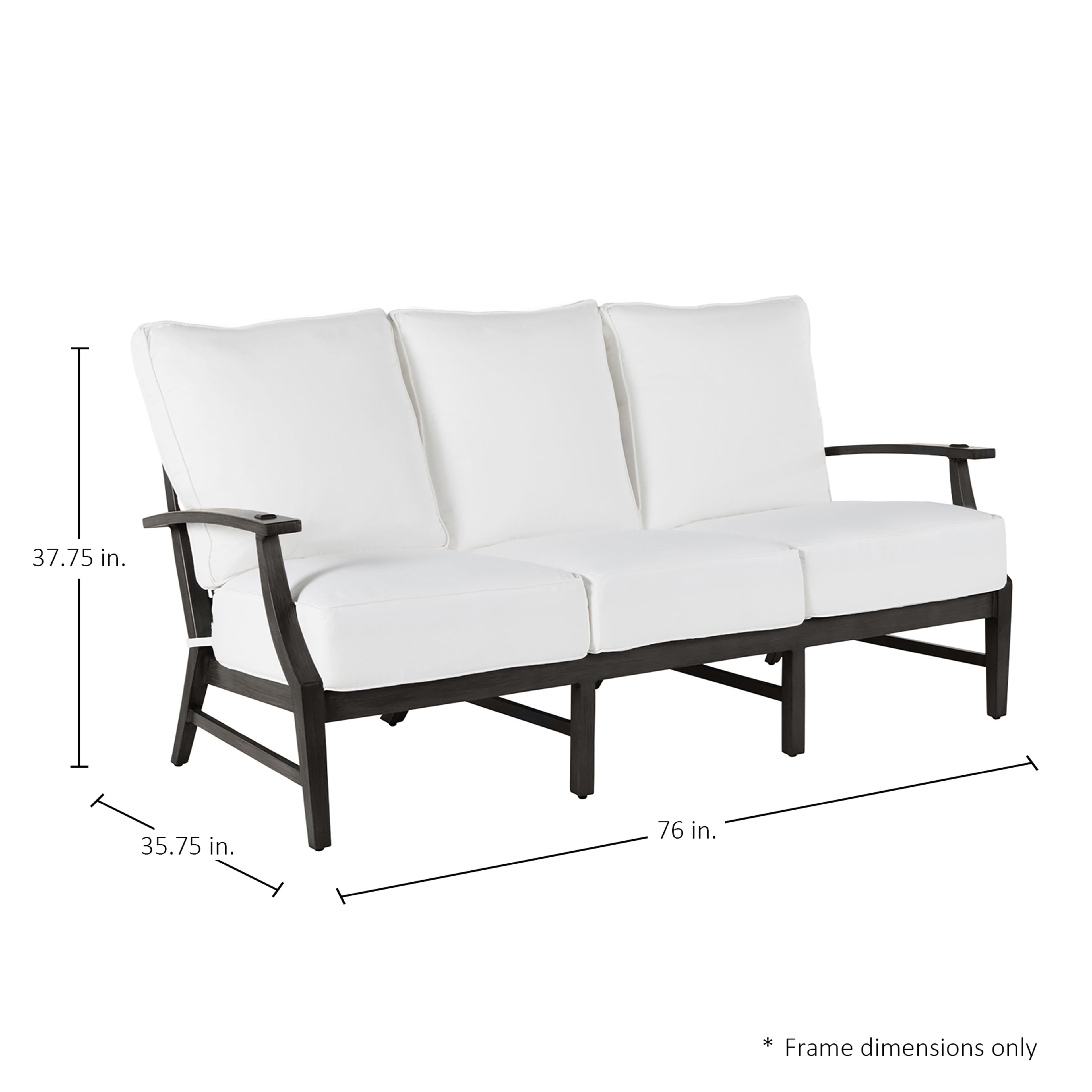 Croquet Aluminum Outdoor Sofa