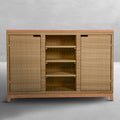 N-Dura Resin Wicker Outdoor Buffet Storage Table