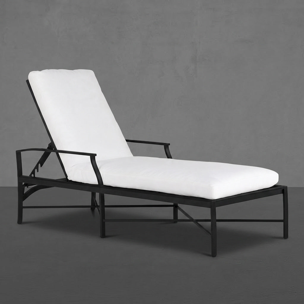 Monaco Aluminum Outdoor Chaise Lounge