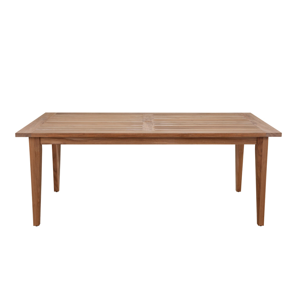 Croquet Teak 77"x 42" Rectangle Outdoor Farm Table