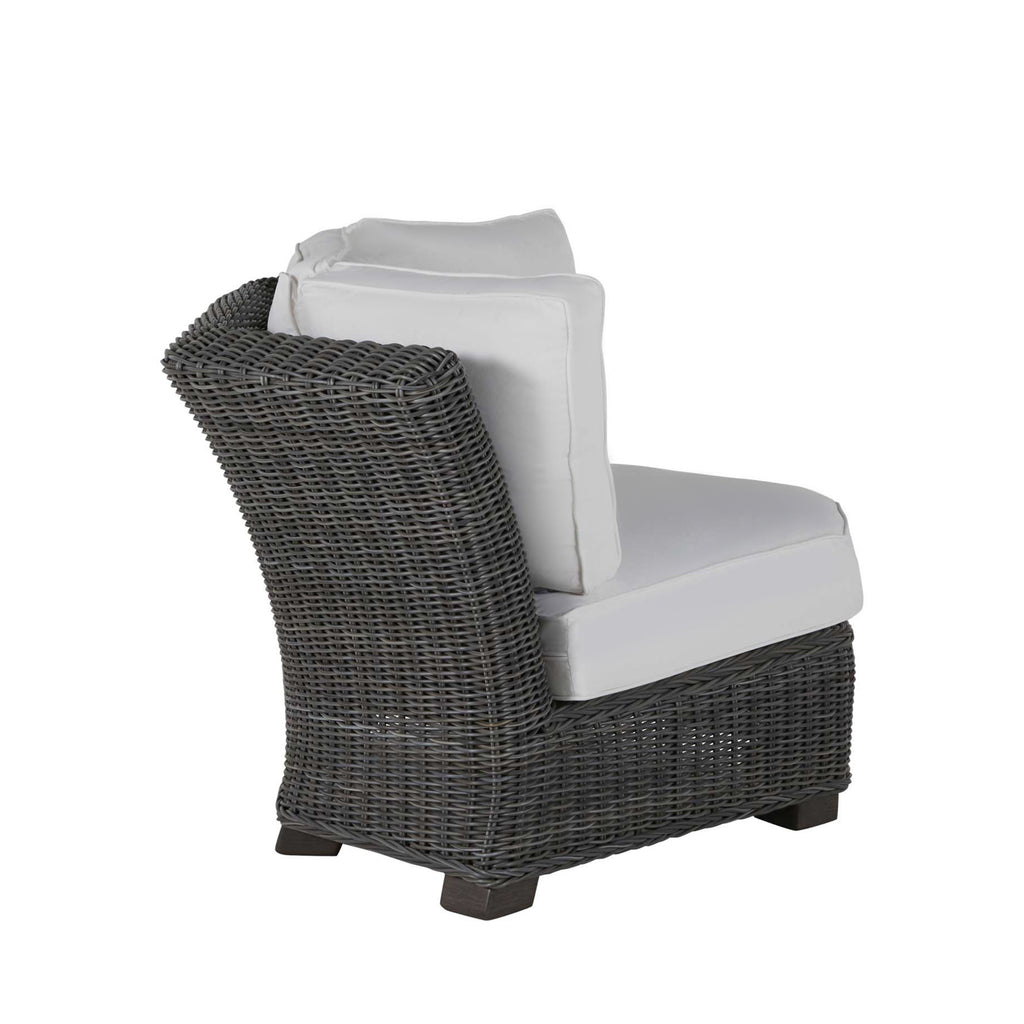 Rustic Resin Wicker Outdoor Corner Sectional Sofa