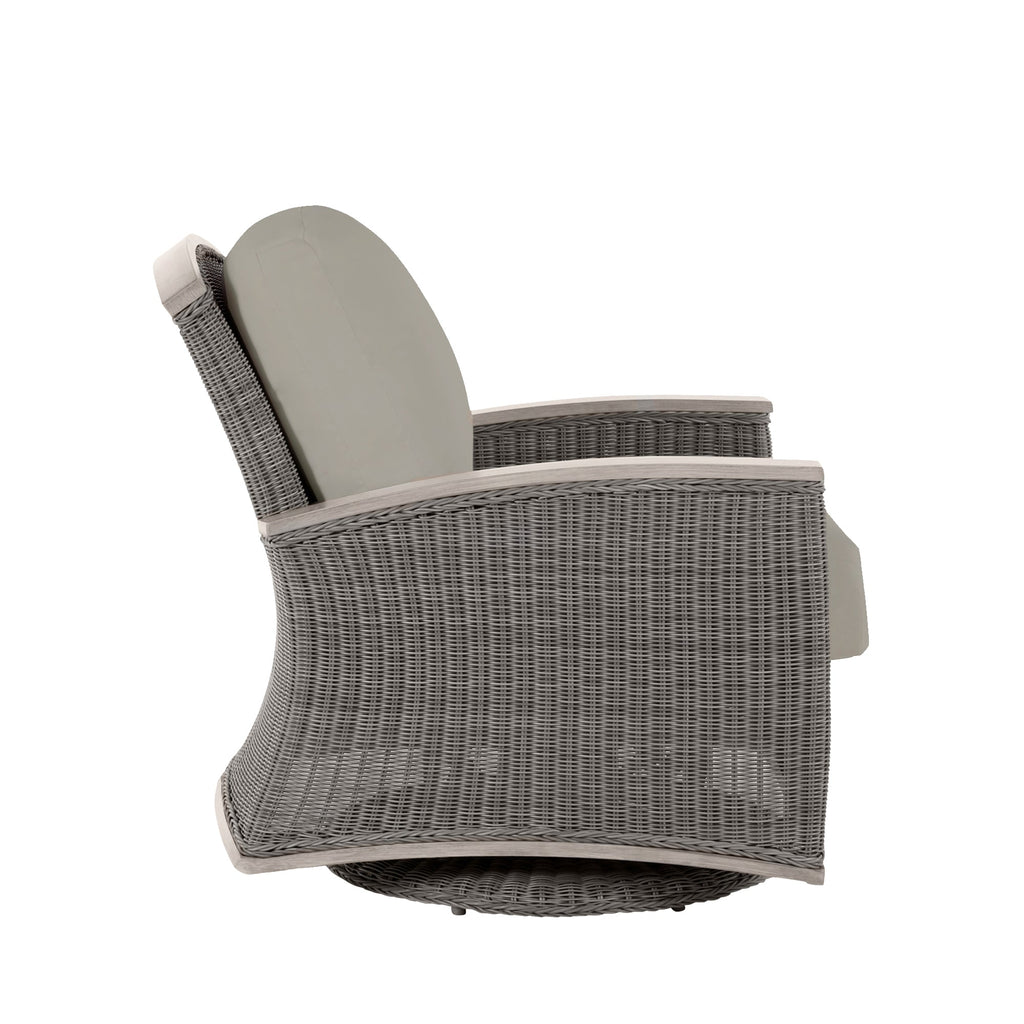QS Astoria Swivel Glider, Oyster-Linen Dove