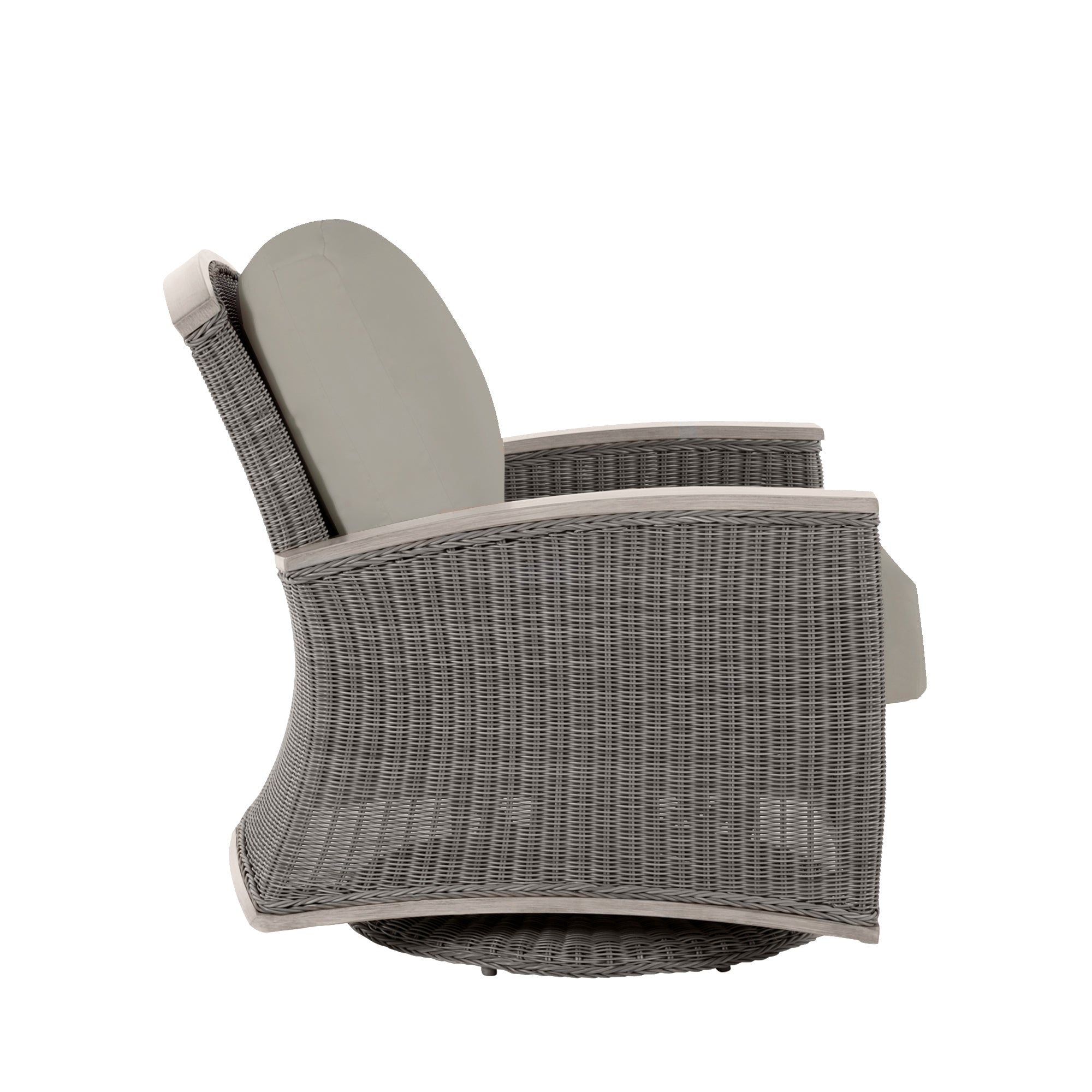 QS Astoria Swivel Glider, Oyster-Linen Dove