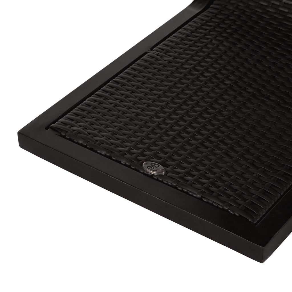 Woven Wicker 14.5" Square Outdoor C Table