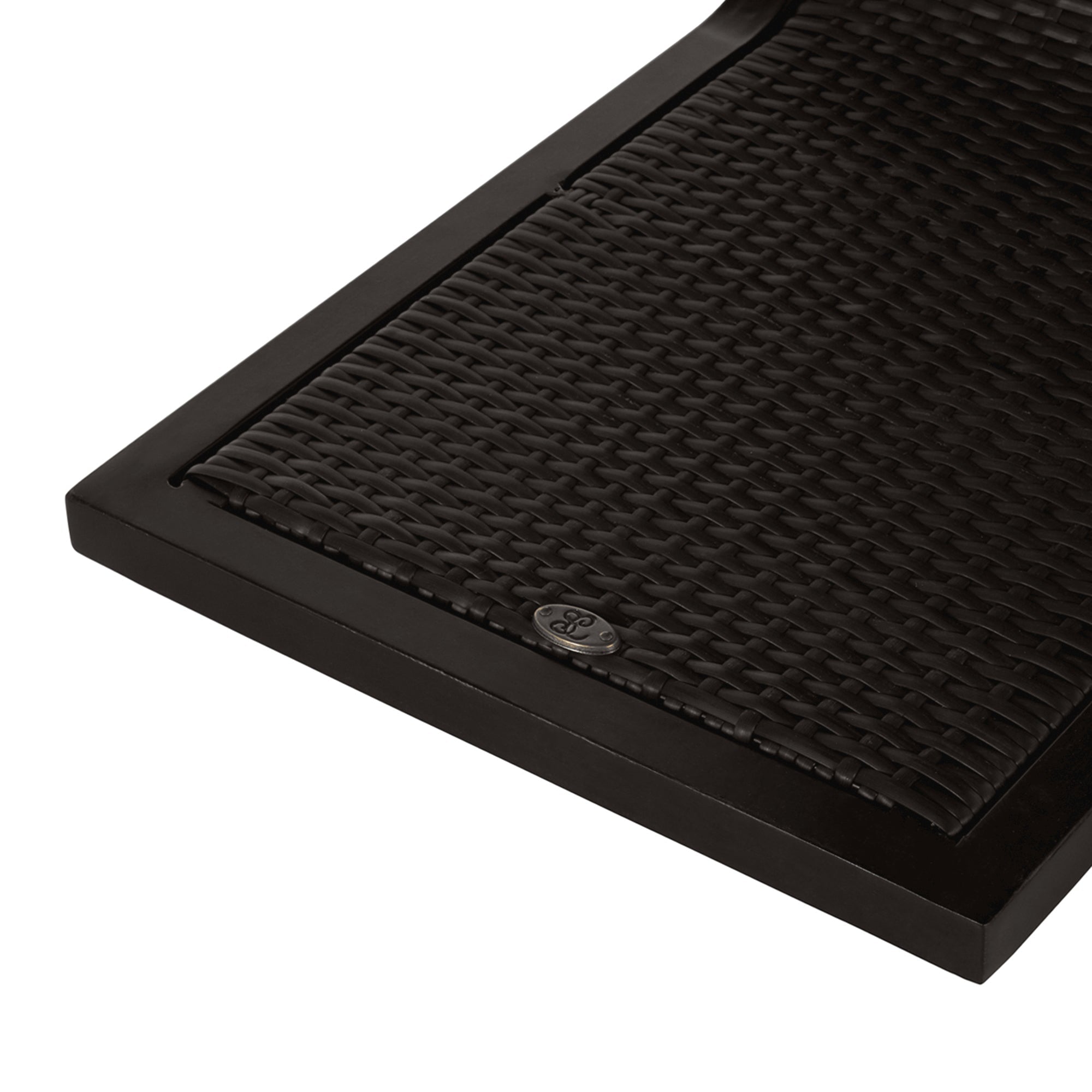 Woven Wicker 14.5" Square Outdoor C Table