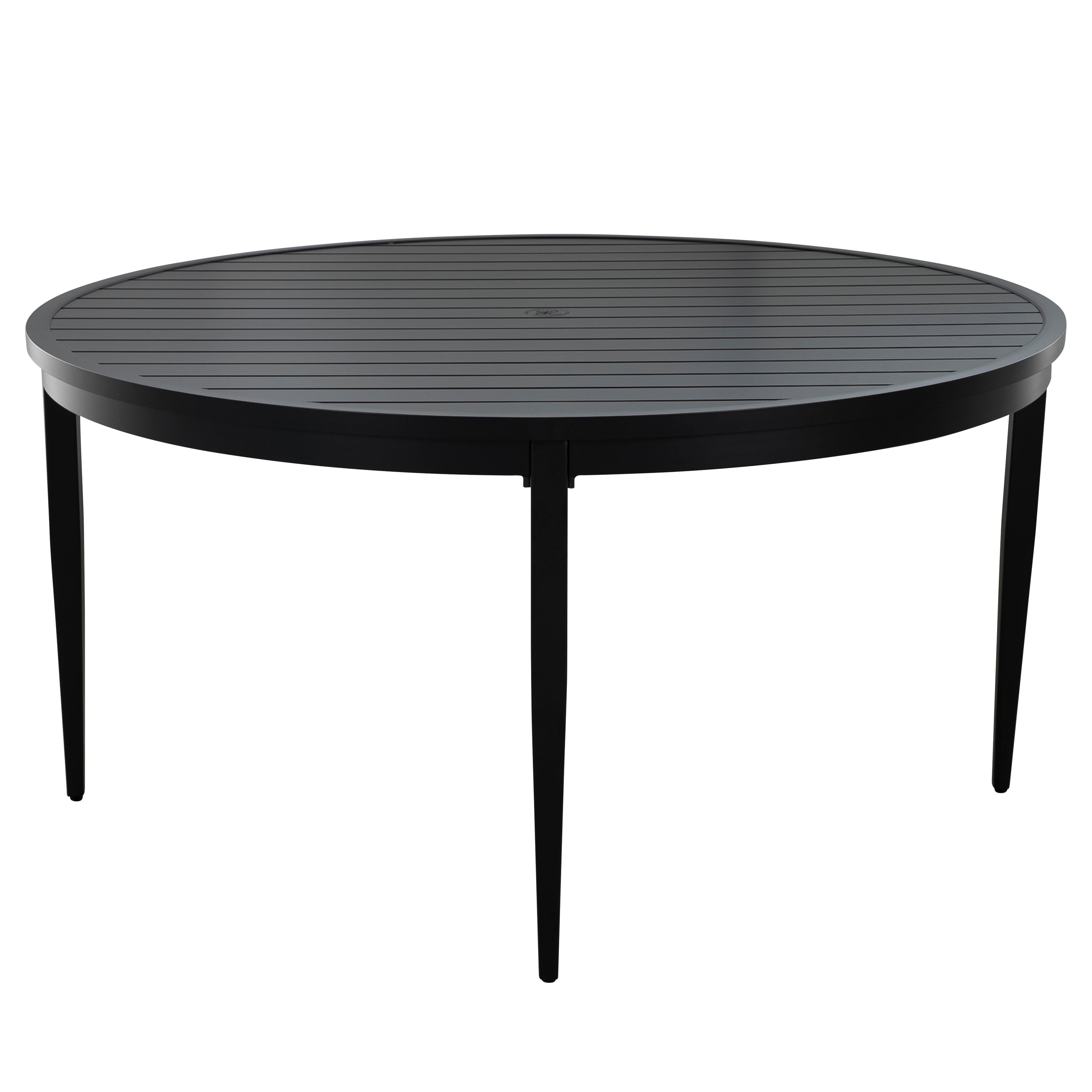 Brookings 60" Round Outdoor Slatted Dining Table
