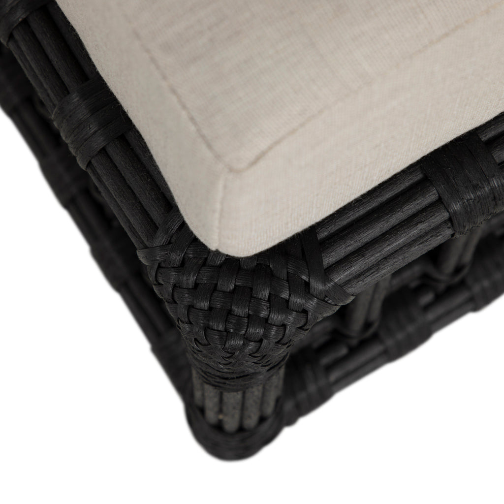 Newport N-Dura Resin Wicker Outdoor Woven Ottoman