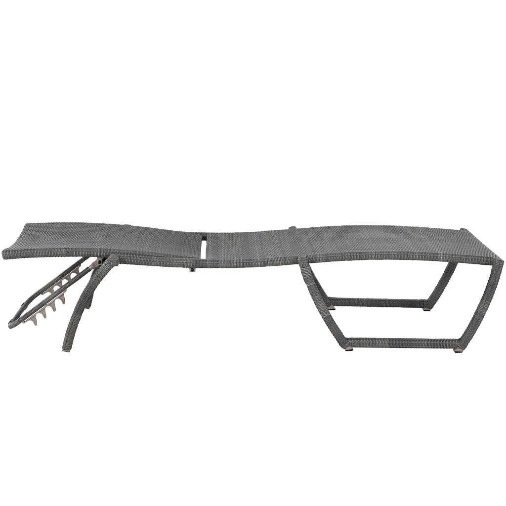 Skye Wicker Outdoor Armless Chaise Lounge