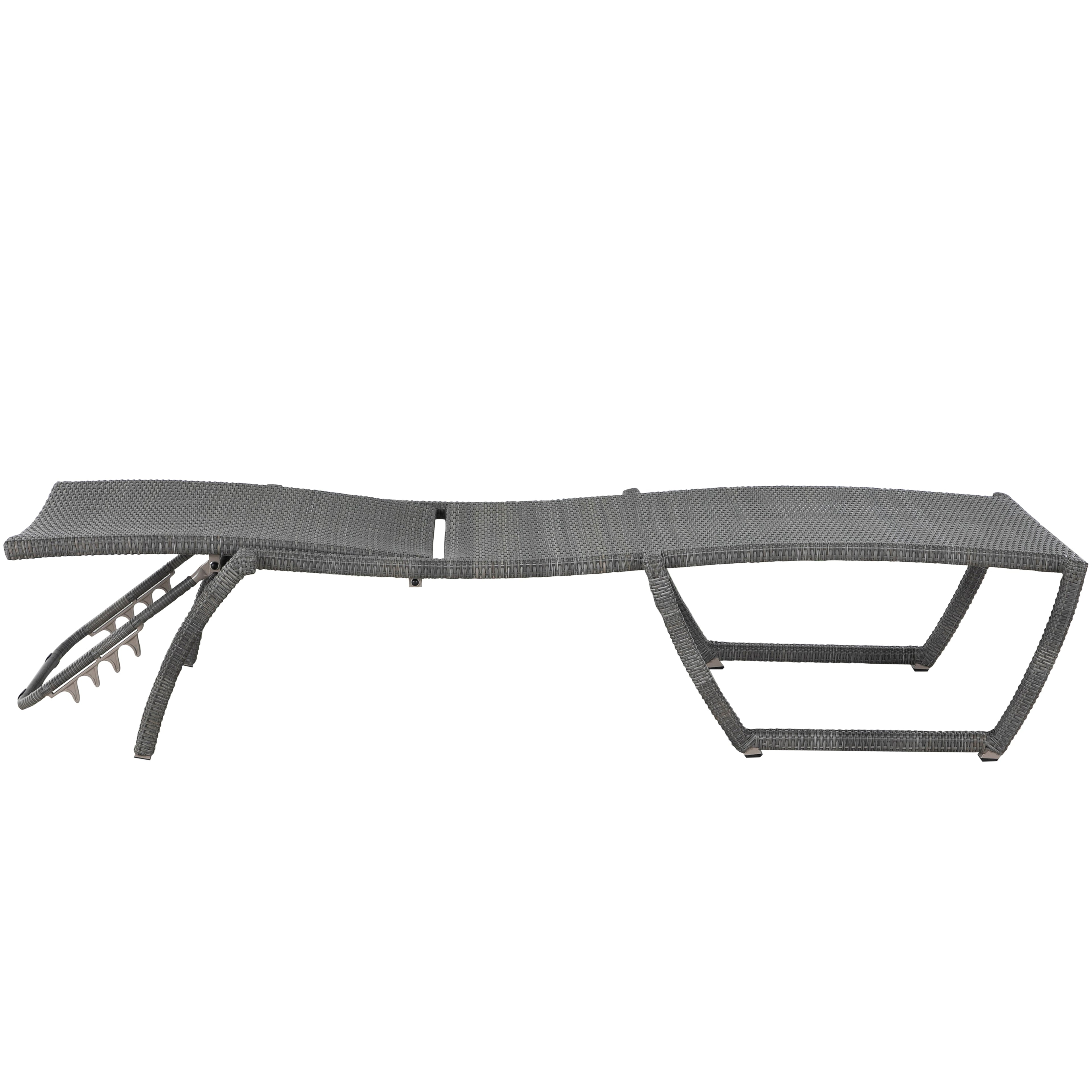 Skye Wicker Outdoor Armless Chaise Lounge