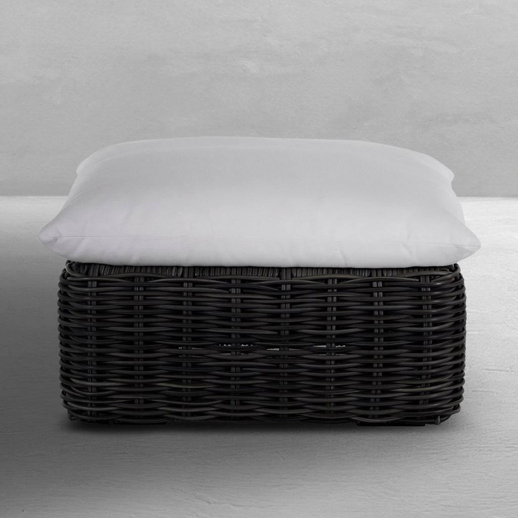 Montecito N-Dura Resin Outdoor Woven Ottoman