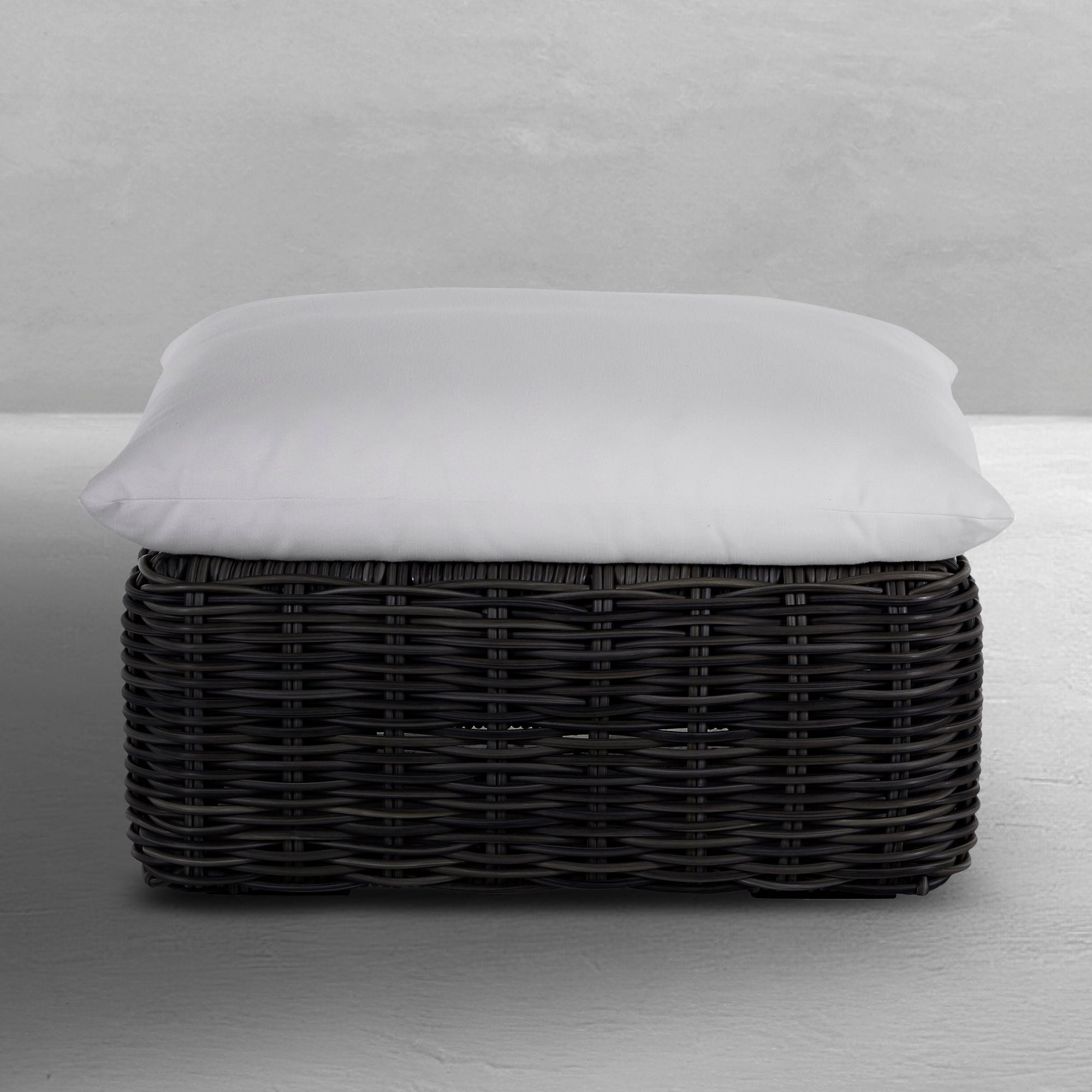 Montecito N-Dura Resin Outdoor Woven Ottoman