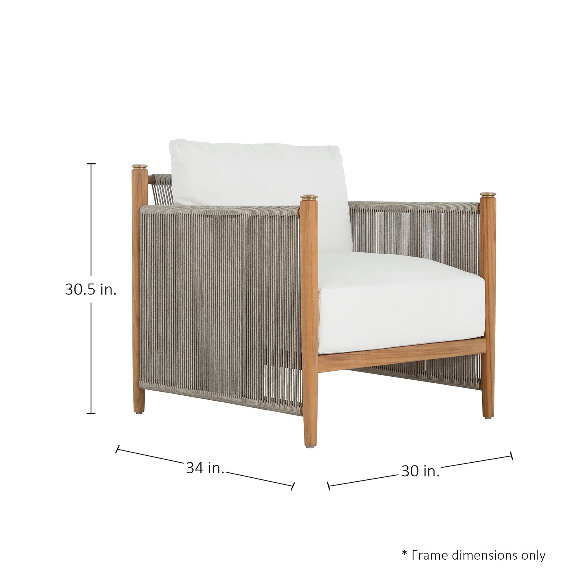 Pacifica Teak Outdoor Lounge Chair