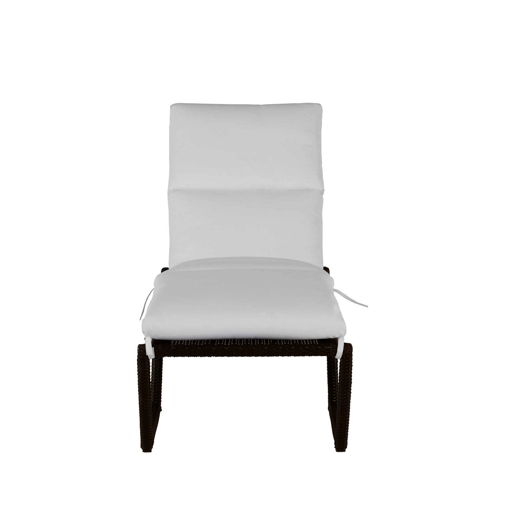 Skye Wicker Outdoor Armless Chaise Lounge