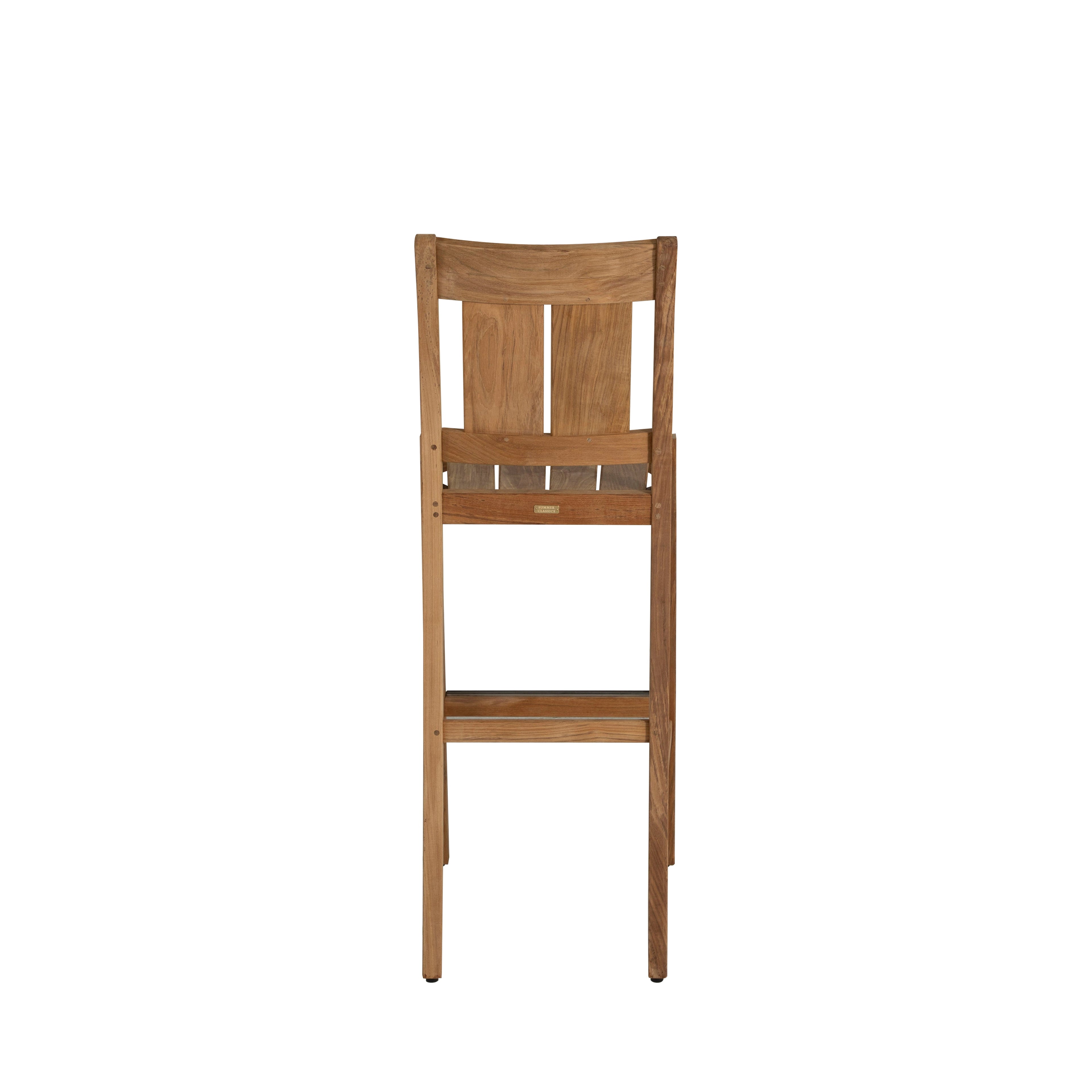 Croquet Teak Outdoor Bar Stool