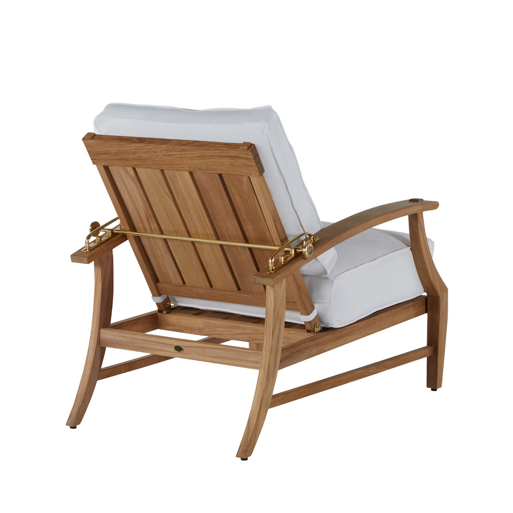 Croquet Teak Outdoor Recliner Chair