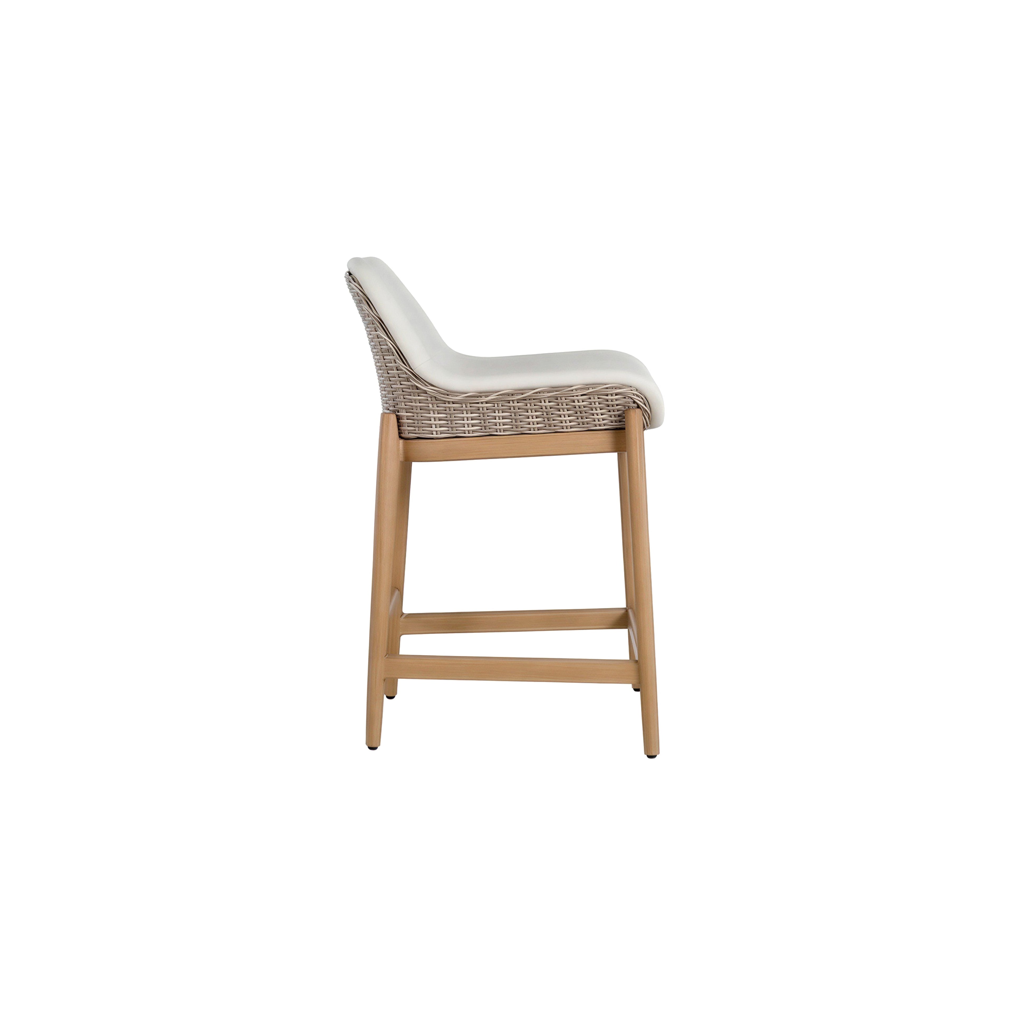 Palma N-Dura Resin Wicker Outdoor Counter Stool