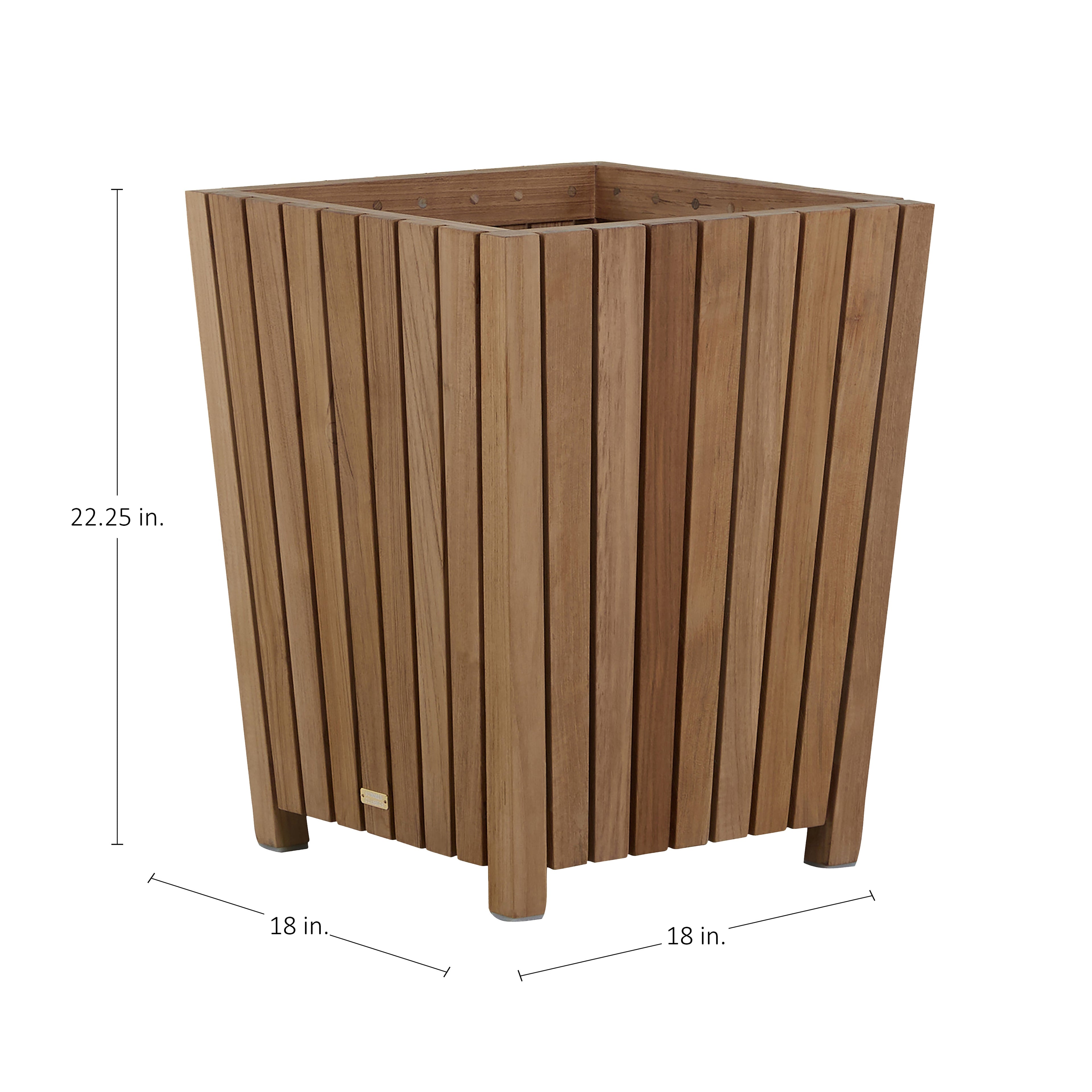 Woodlawn Teak Medium Planter