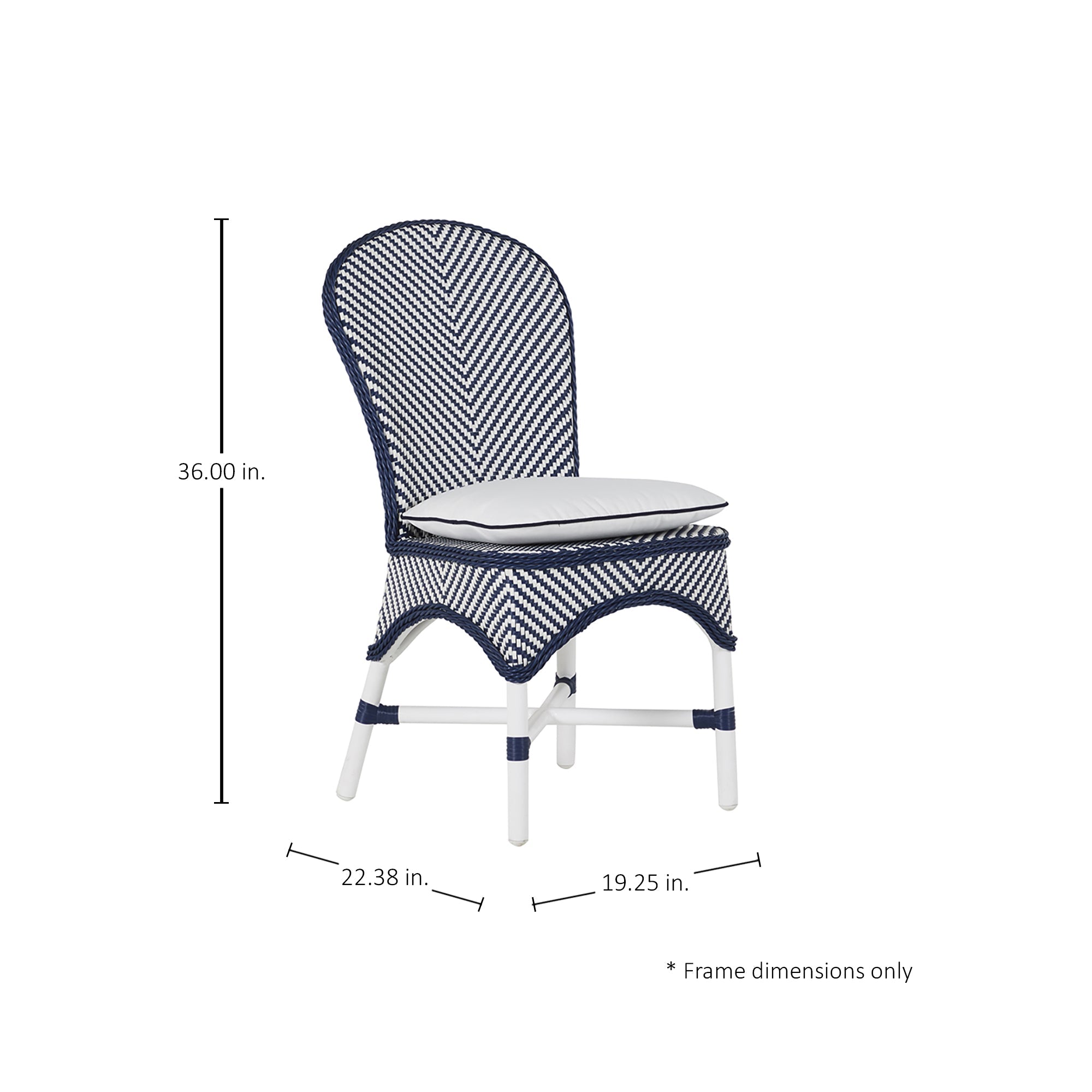 Savoy N-Dura Resin Wicker Outdoor Side Chair