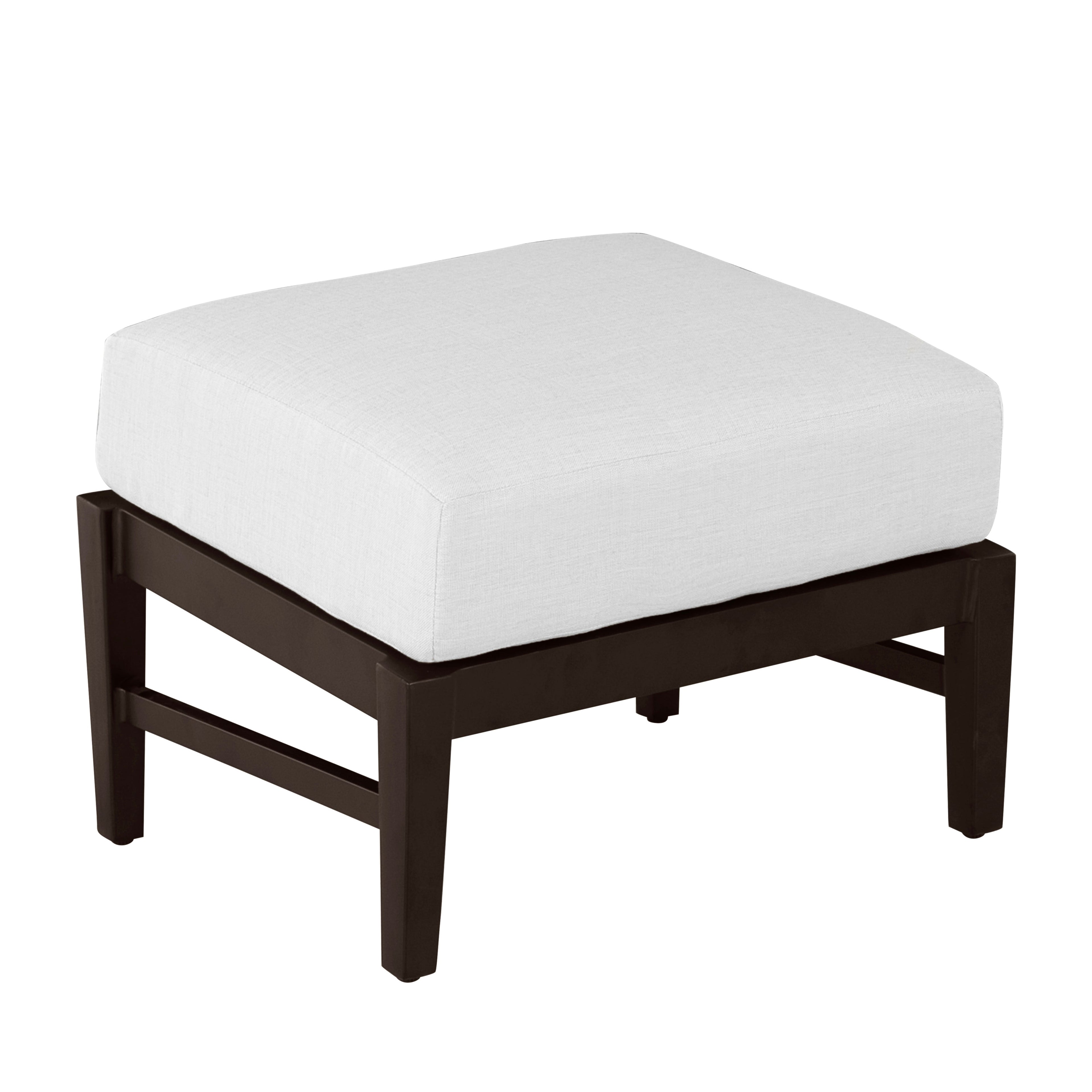 Croquet Aluminum Outdoor Ottoman