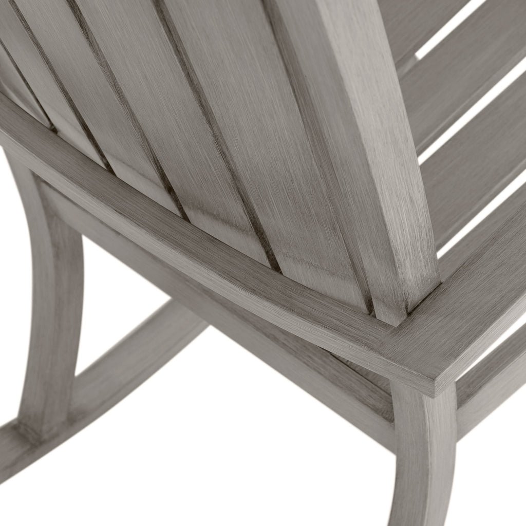 Club Aluminum Outdoor Slatted Rocker Chair