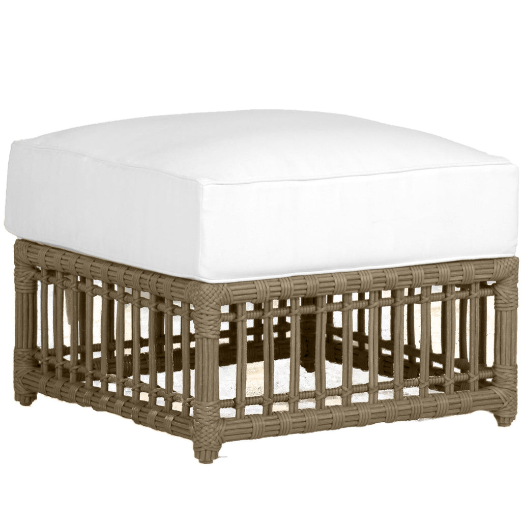 Newport N-Dura Resin Wicker Outdoor Woven Ottoman