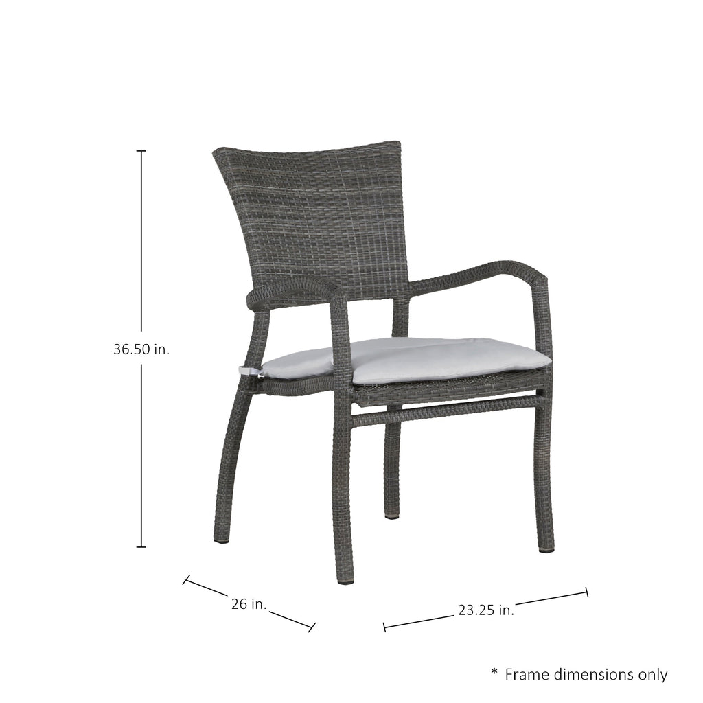 Skye Woven Resin Wicker Outdoor Arm Chair