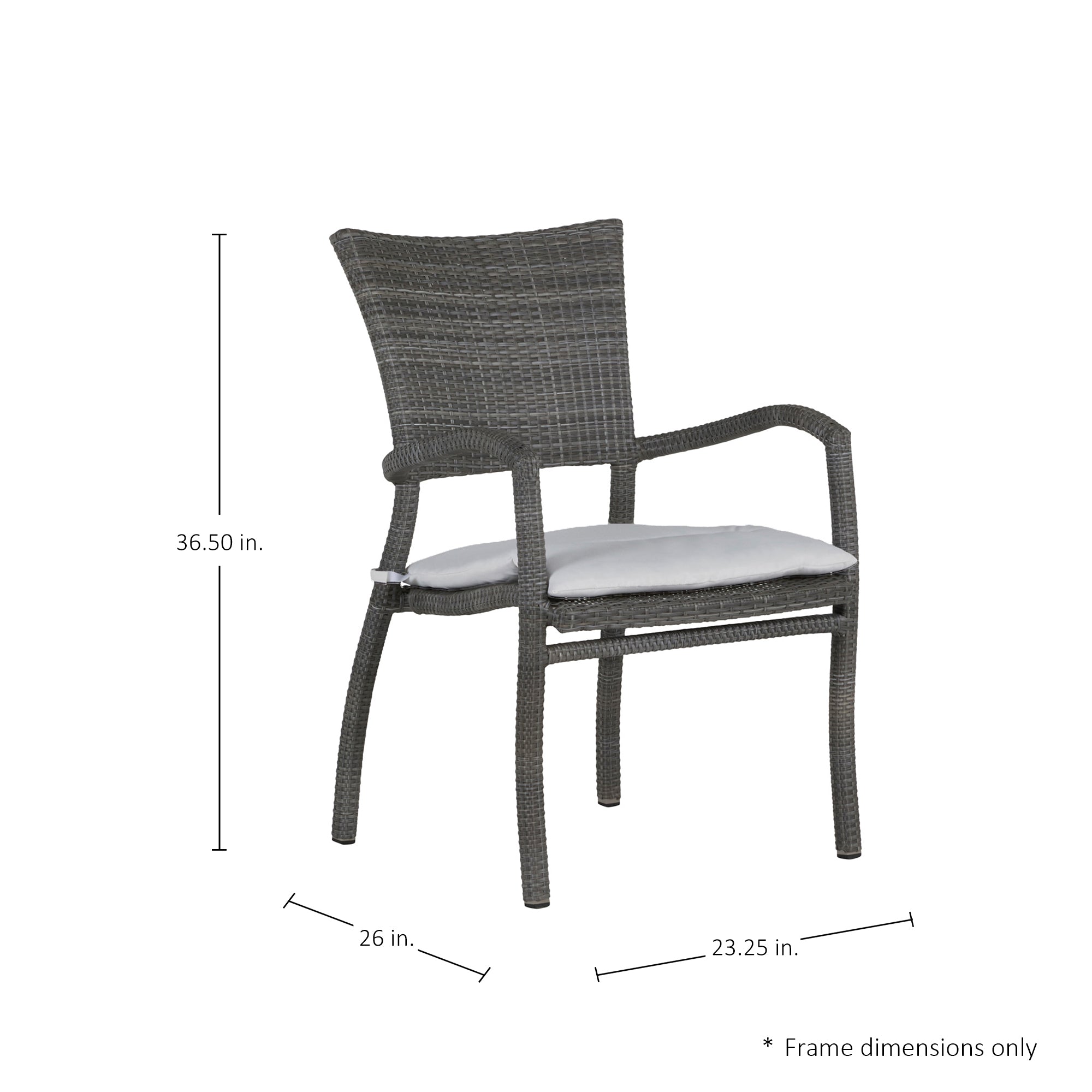 Skye Woven Resin Wicker Outdoor Arm Chair
