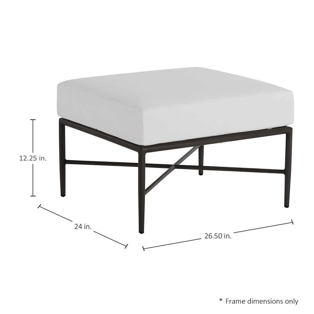 Carmel Aluminum Outdoor Ottoman