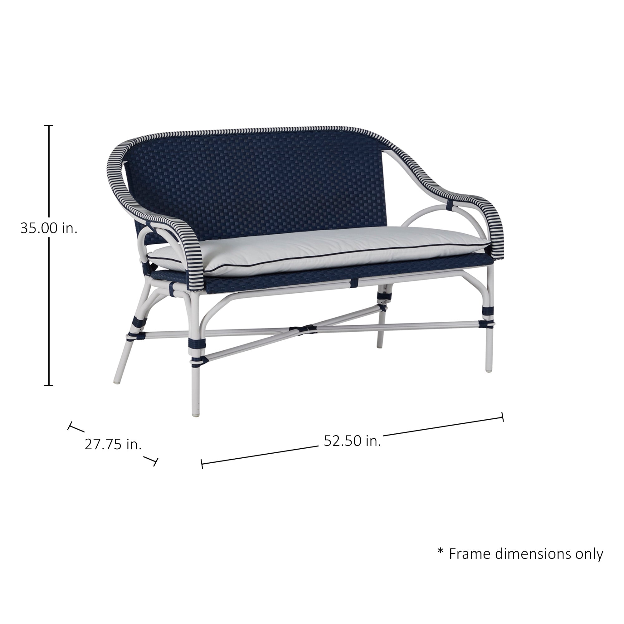 Savoy Resin Wicker Outdoor Loveseat