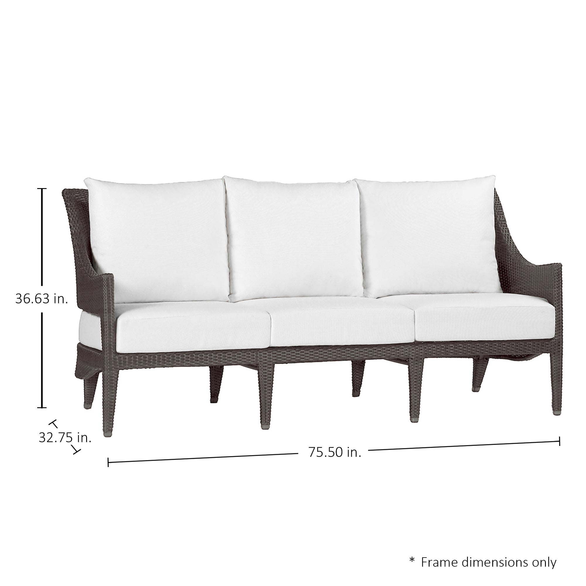 Athena Resin Wicker Outdoor Sofa