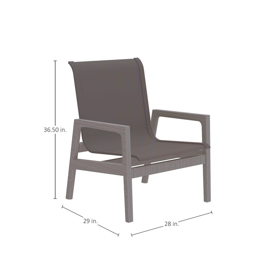 Seashore N-Dura Wood Outdoor Lounge Chair