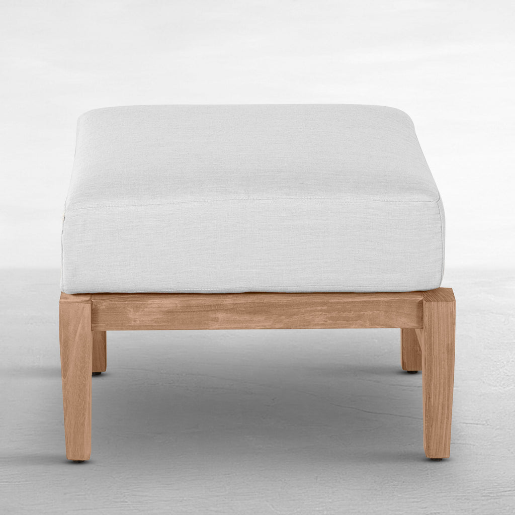 Croquet Teak Outdoor Woven Ottoman
