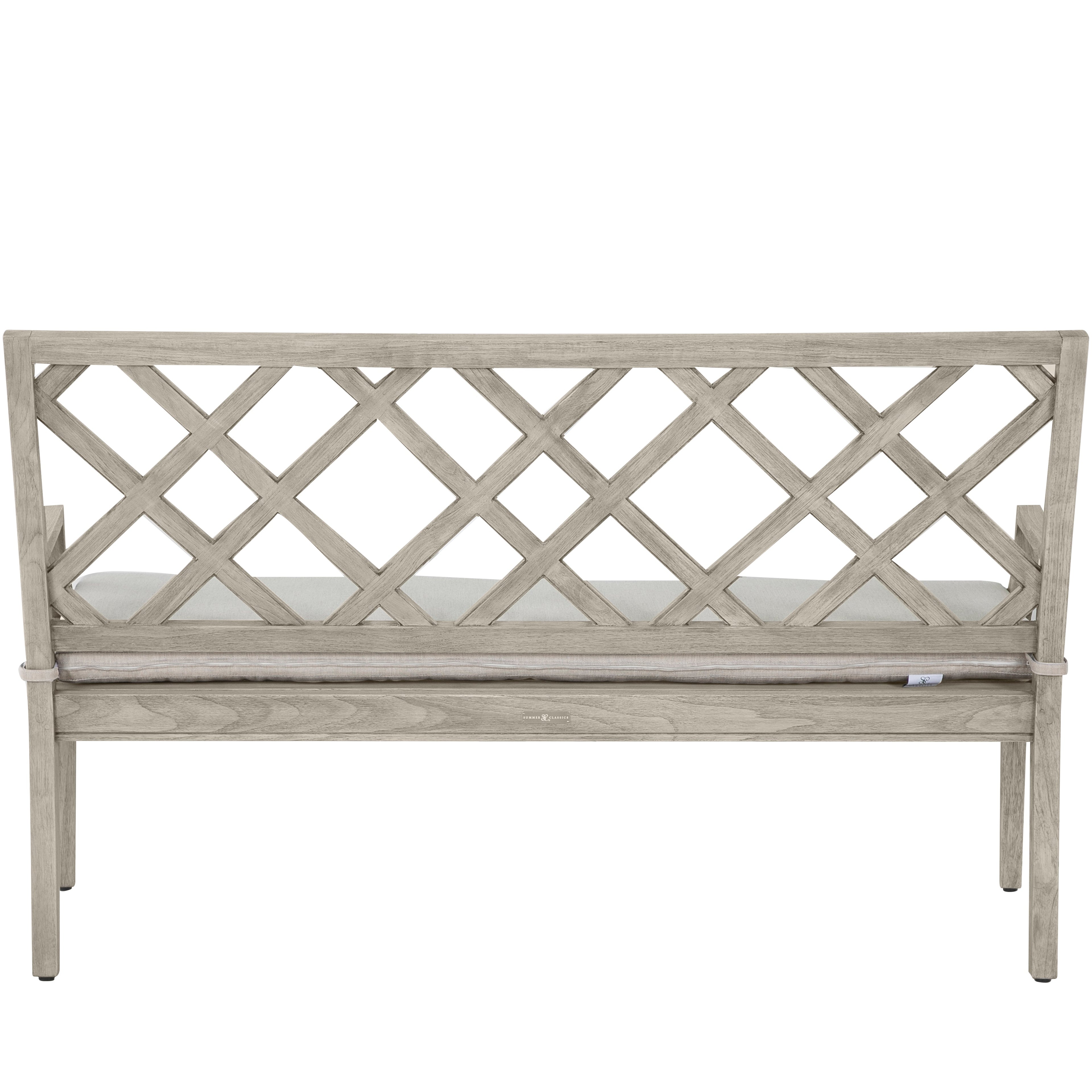 Haley Teak Outdoor Latticework Bench