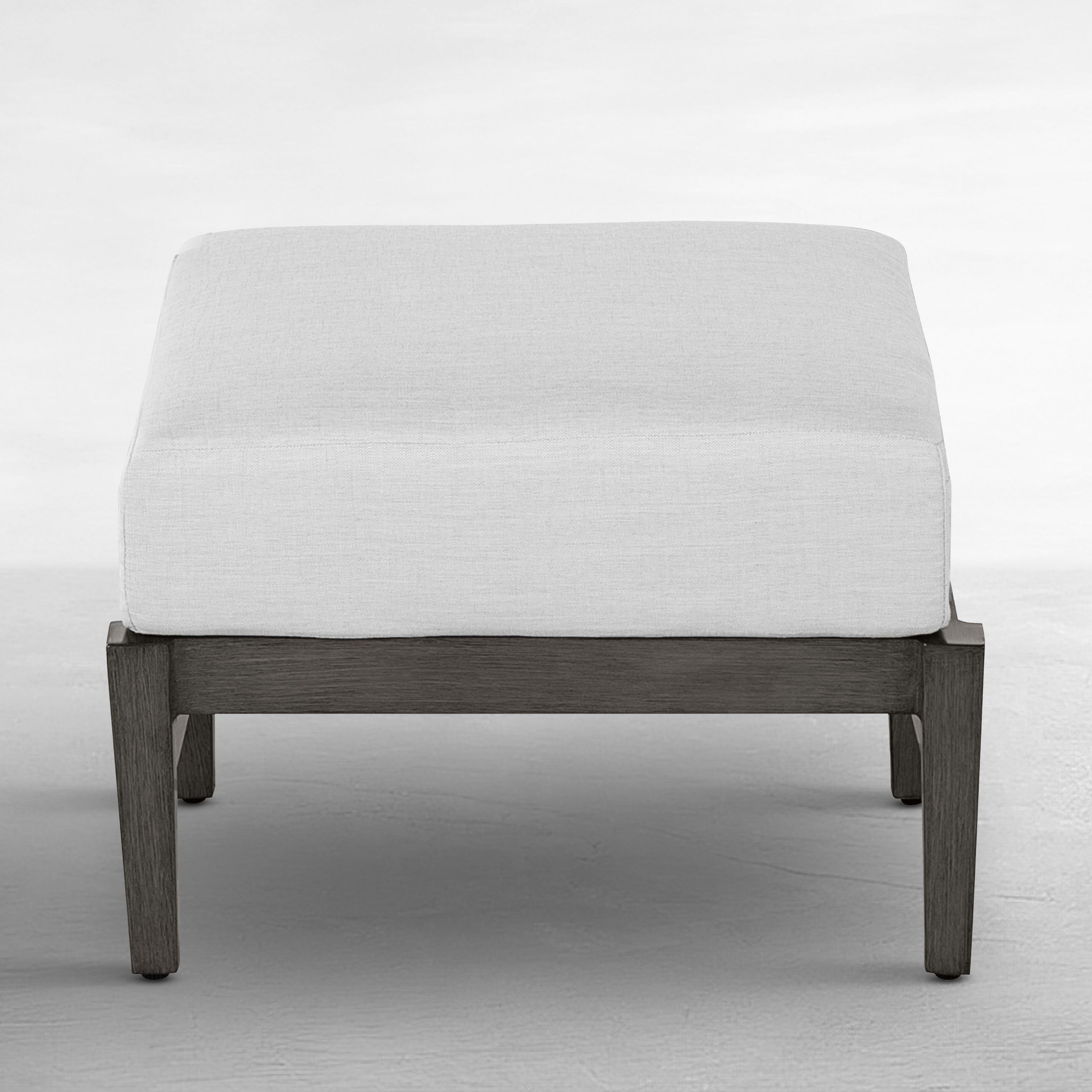 Croquet Aluminum Outdoor Ottoman