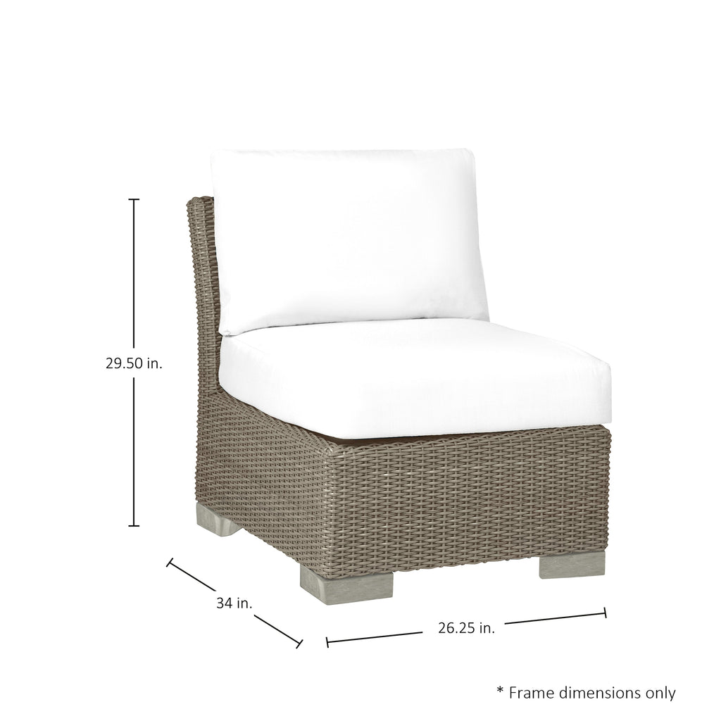 Club Woven Resin Wicker Outdoor Slipper Chair