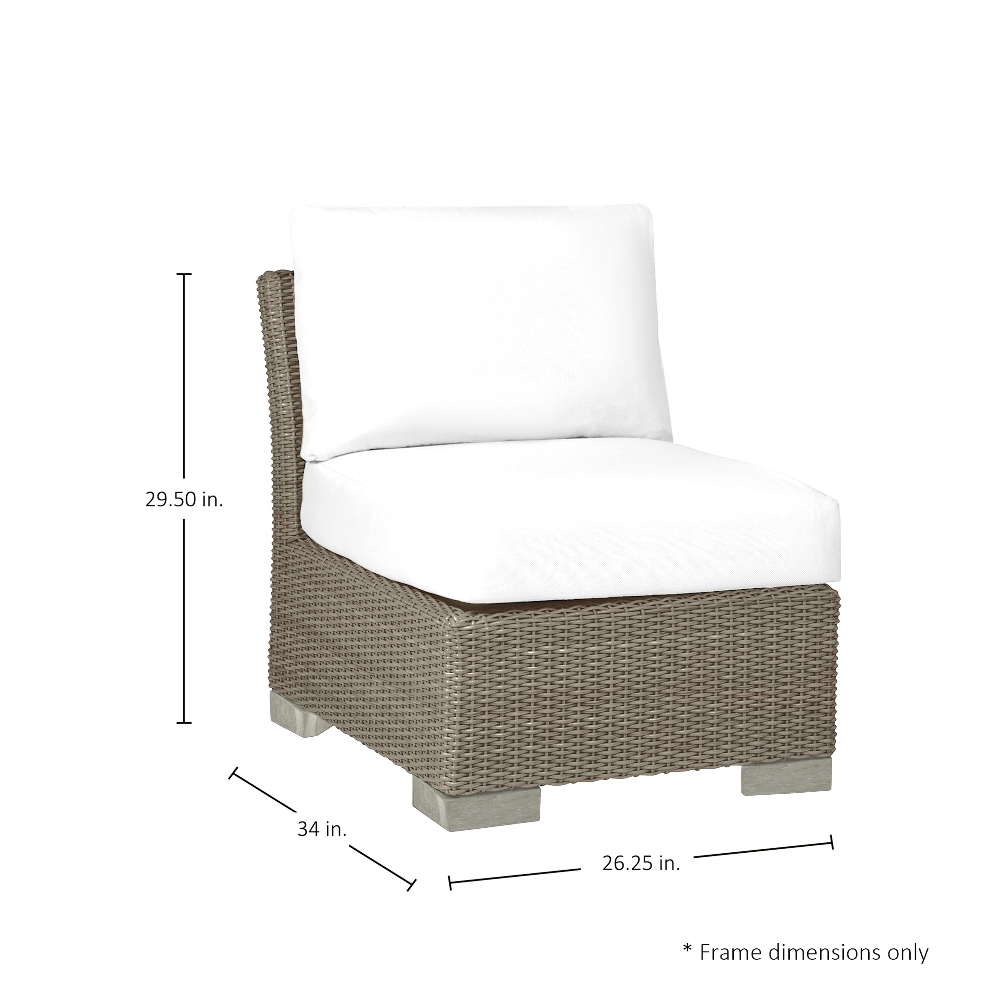 Club Woven Resin Wicker Outdoor Slipper Chair