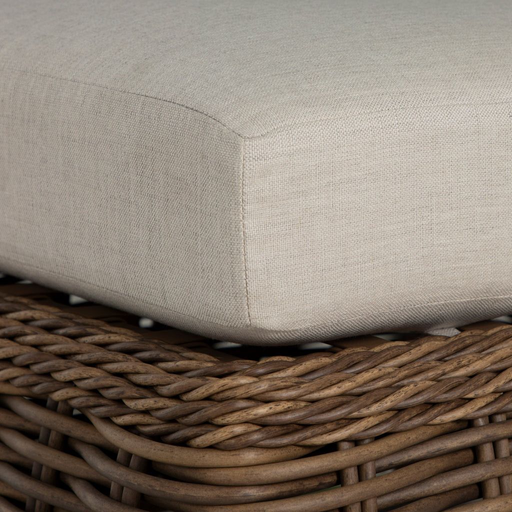 Soho N-Dura Resin Wicker Outdoor Woven Ottoman