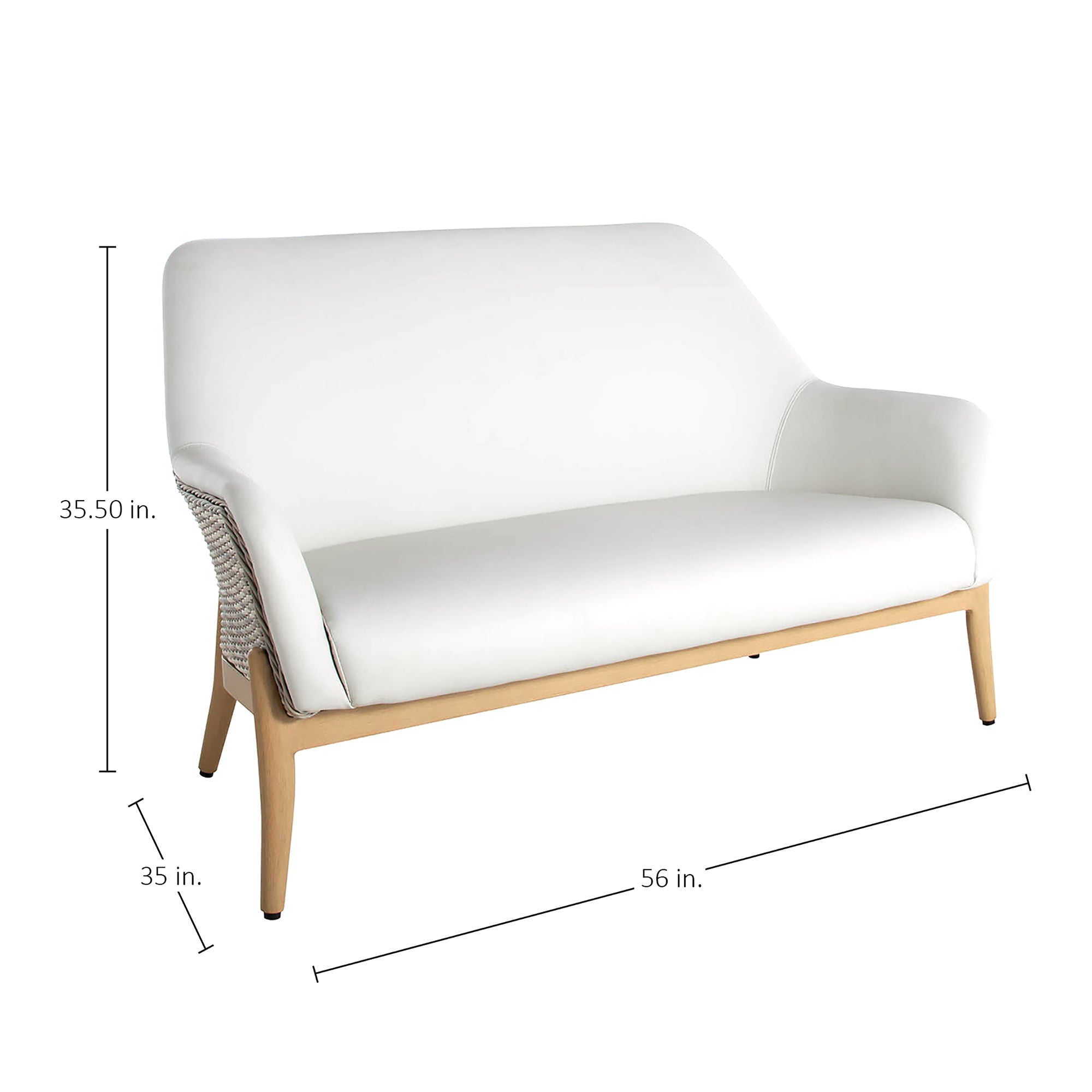 Palma Resin Wicker Outdoor Loveseat