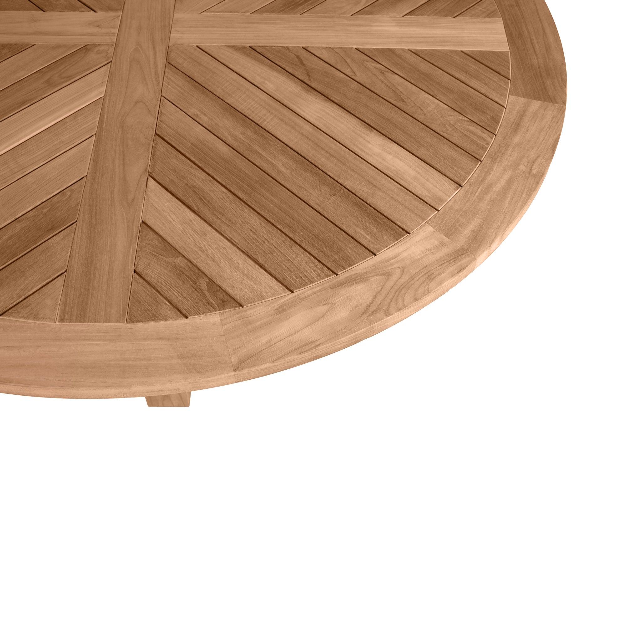 Lakeshore Teak Round Outdoor Pedestal Dining Table