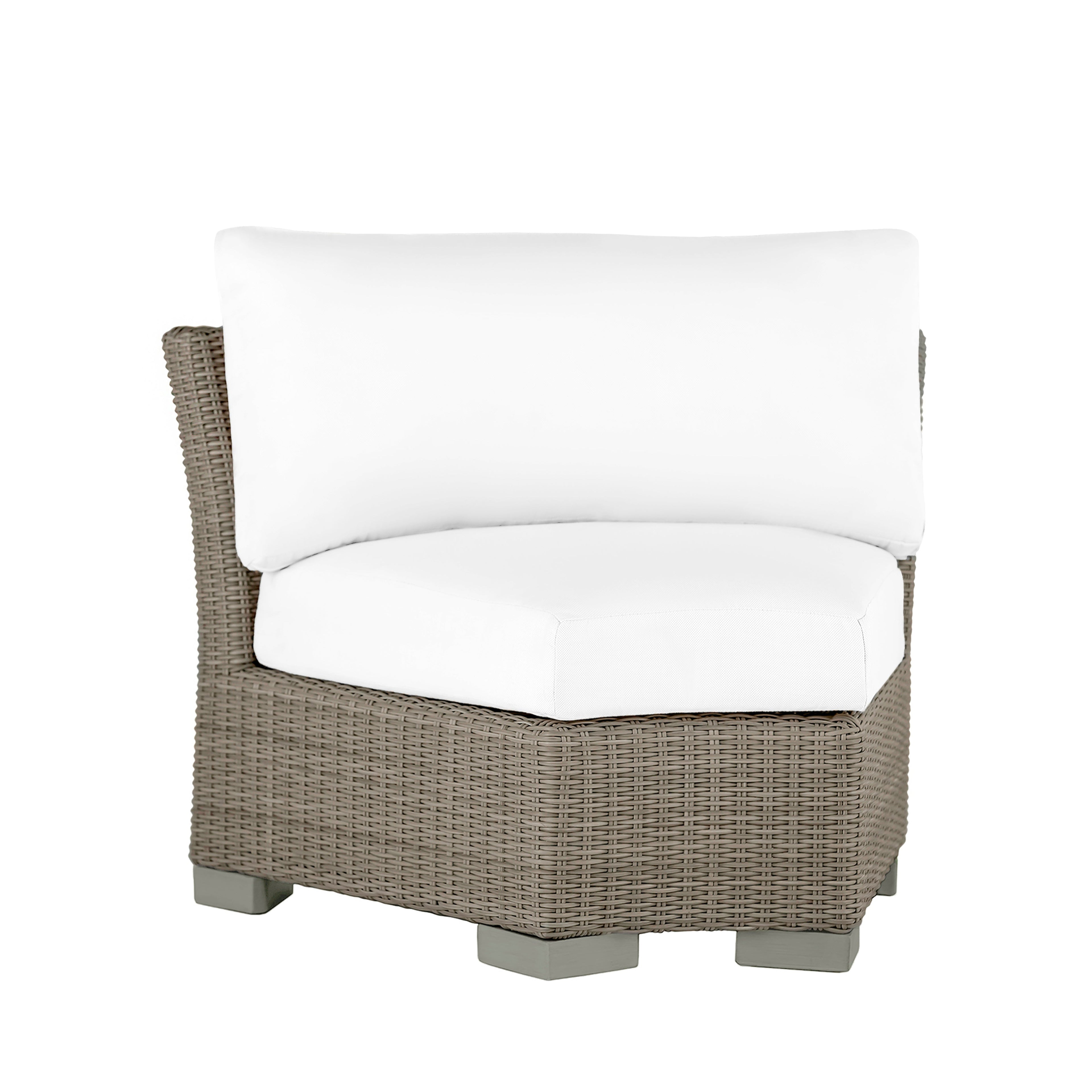 Club Woven Inside Outdoor Round Corner Chair