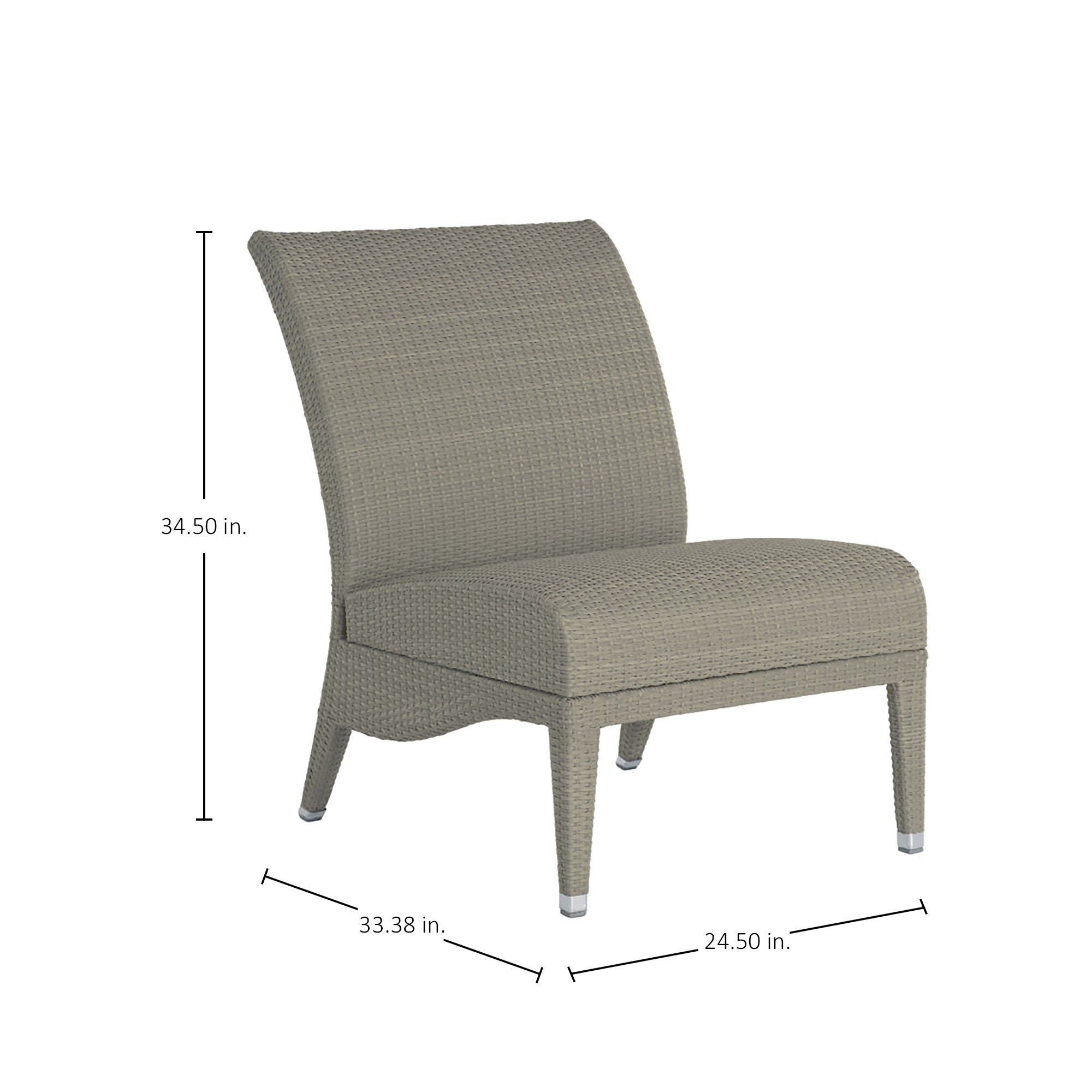 Athena Plus Wicker Outdoor Slipper Sectional Sofa
