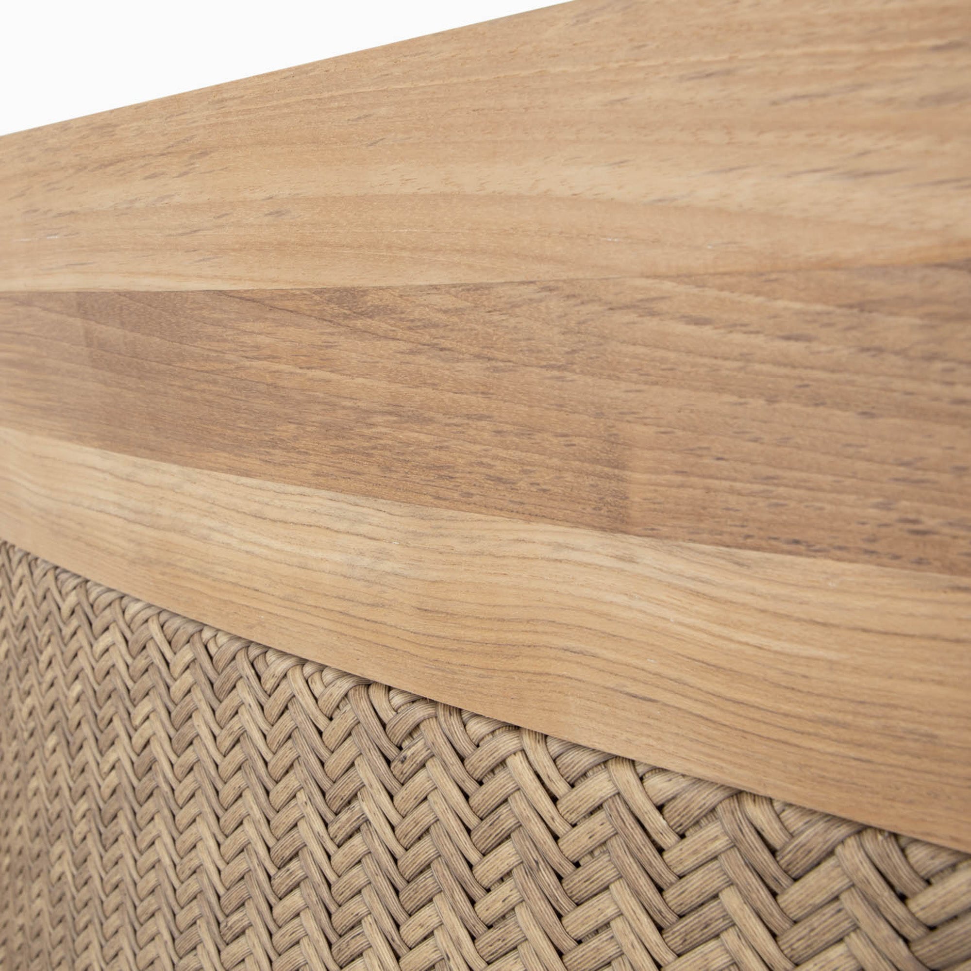 Savannah Teak Wicker Outdoor Sofa