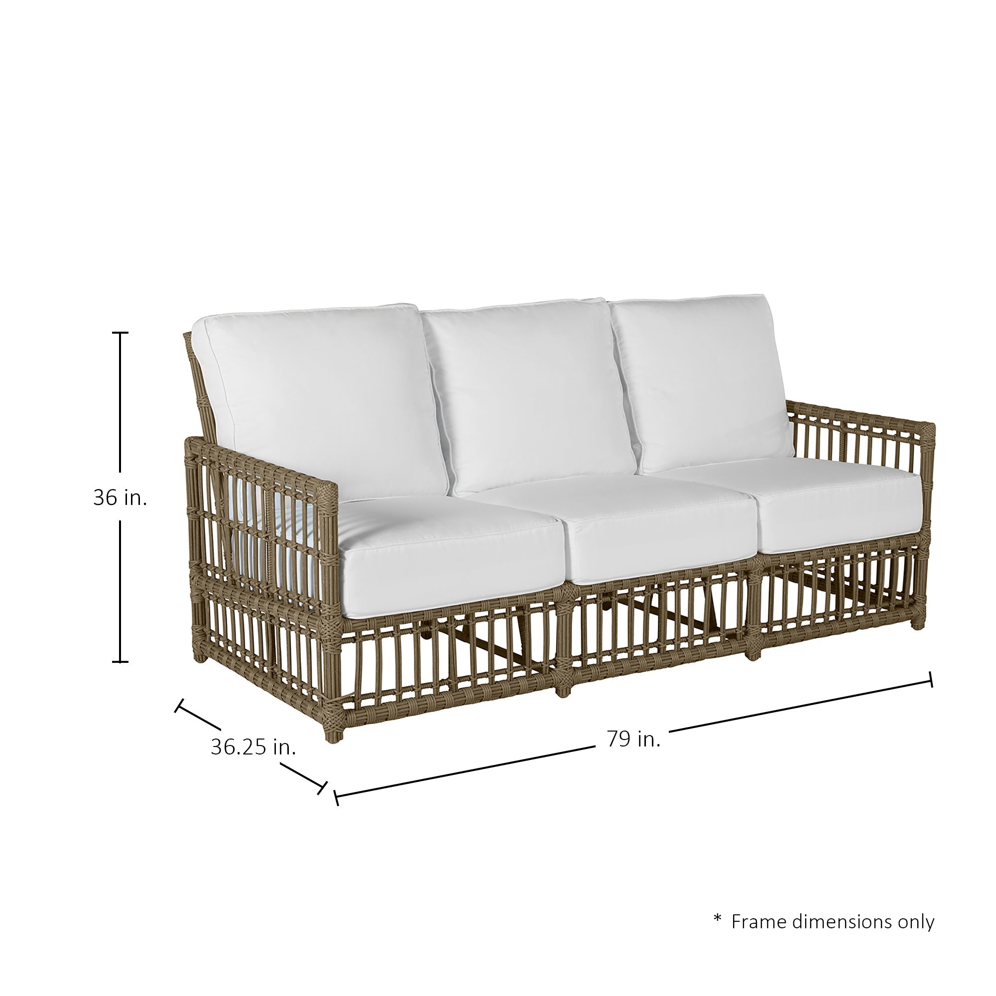 Newport Resin Wicker Outdoor Sofa